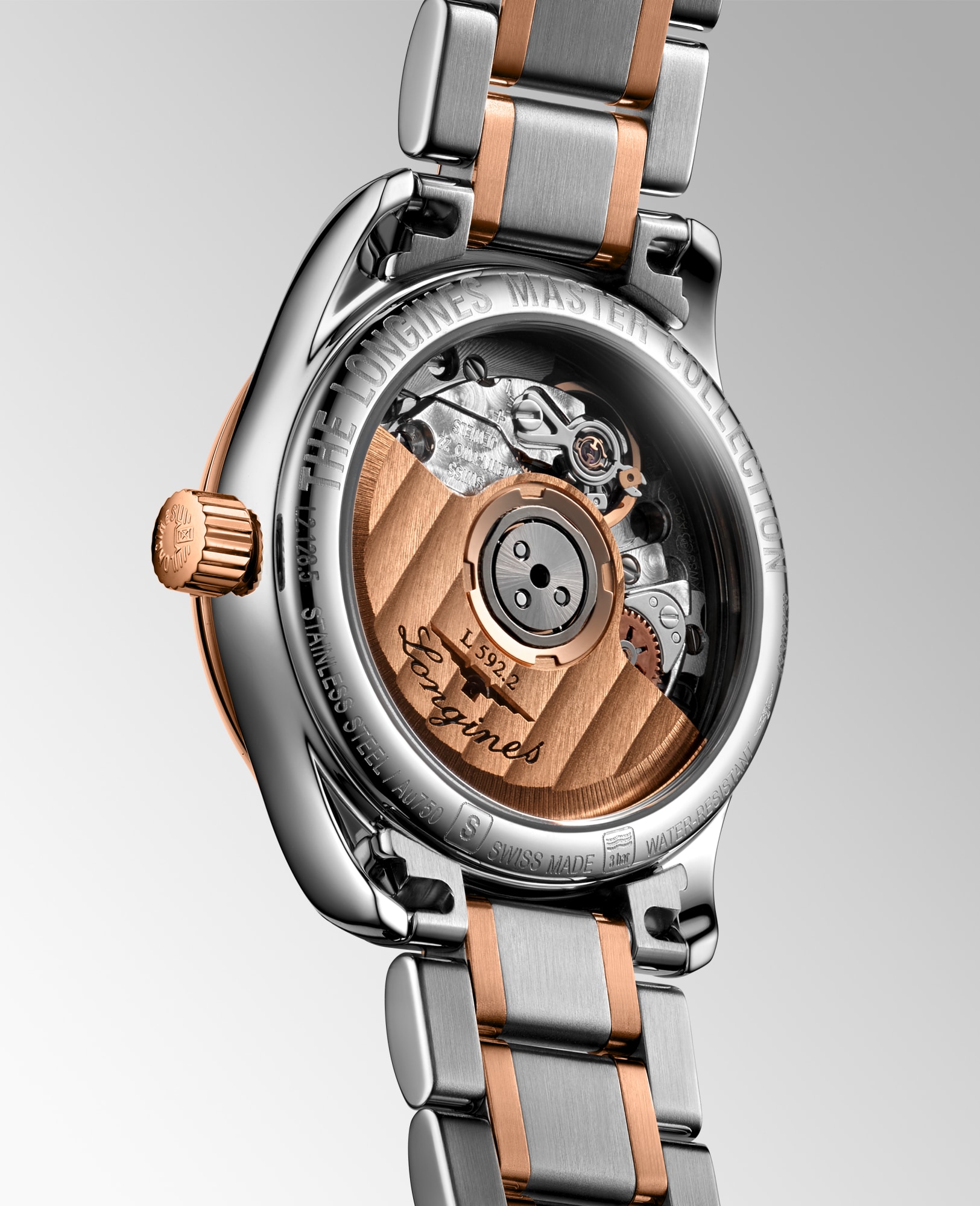 ロンジン マスターコレクション 自動巻、ステンレススティール＆18k