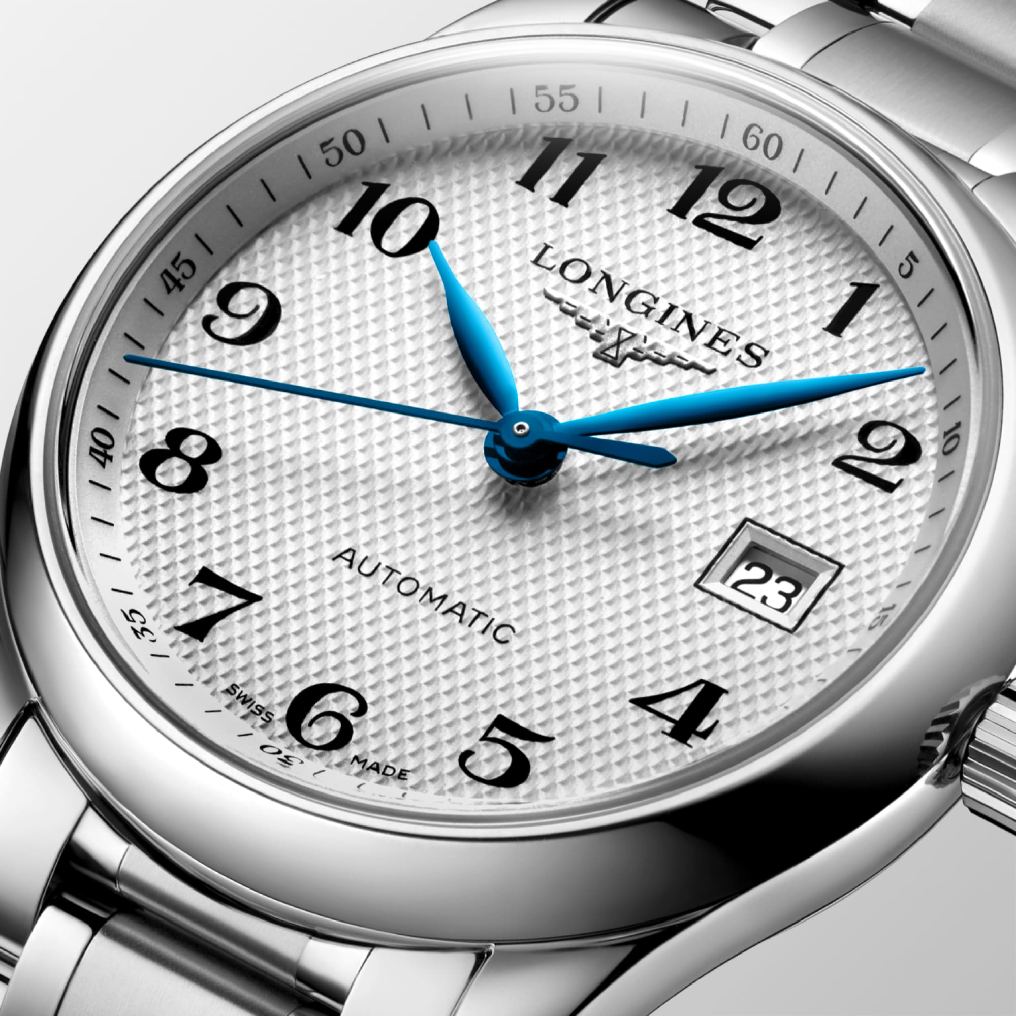 LONGINES シルバー 長方形 ロンジン/フラッグシップクッション/シルバーローマンダイヤル