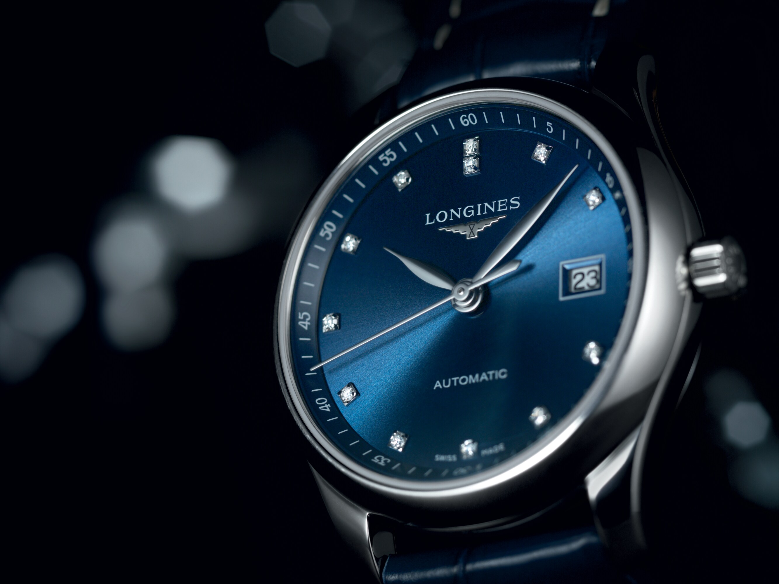 【新品 70%OFF】定価￥246,400-. LONGINES 12Pダイヤ Longines - Flagship 26 mm Women's Automatic Two-Tone Diamond