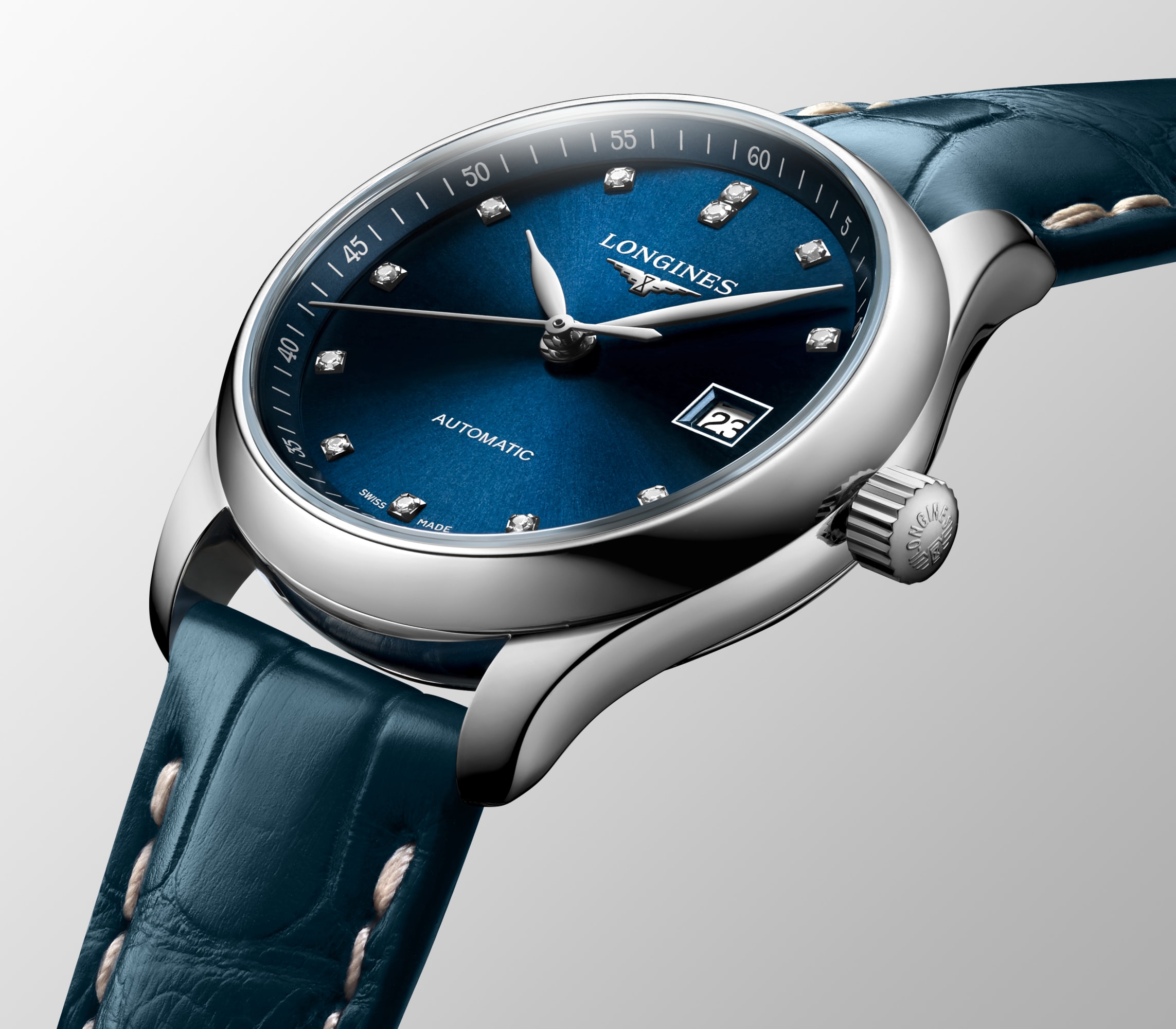 LONGINES MASTER COLLECTION Automatic, Stainless Steel, Sunray Blue 