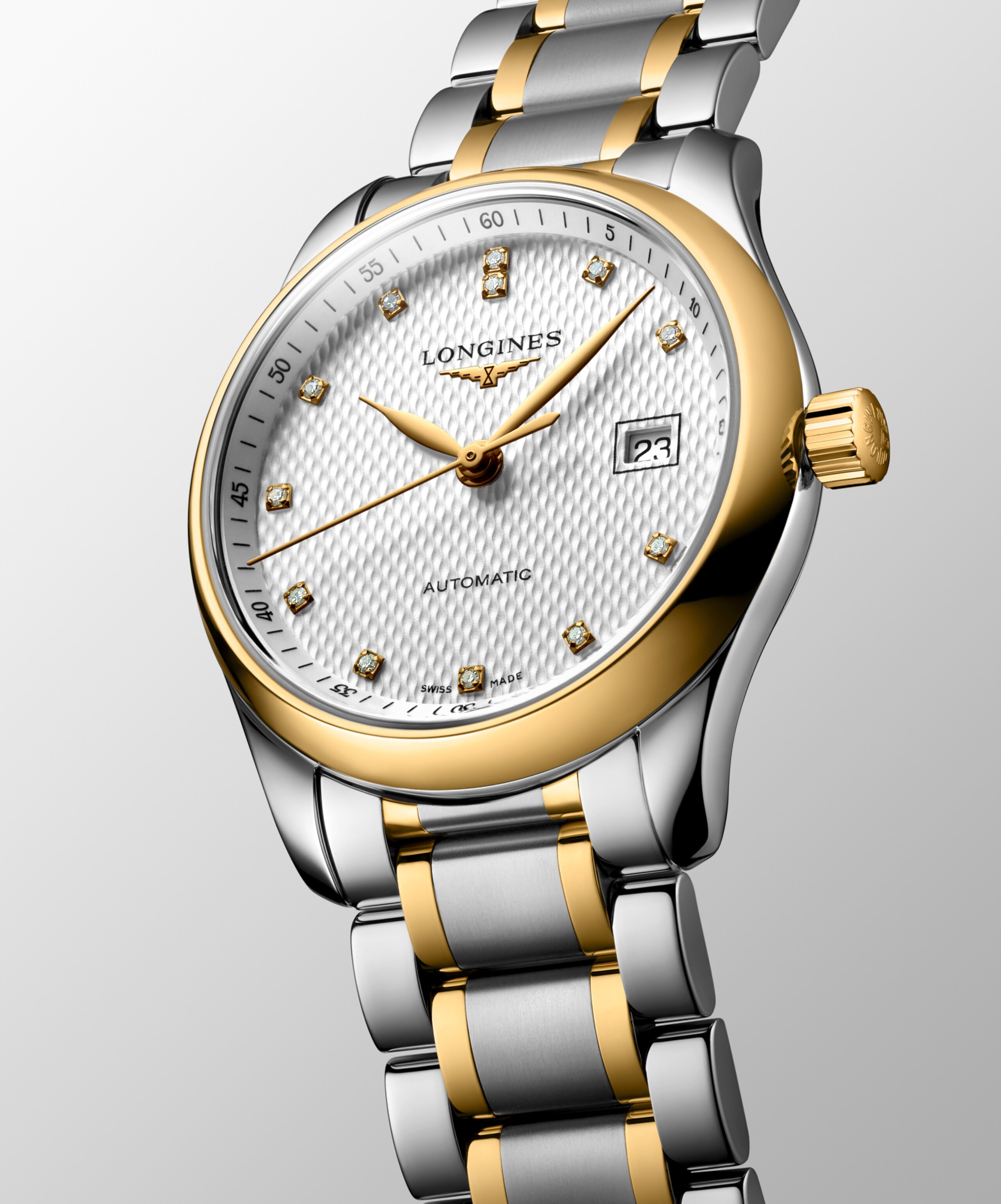 Longines MASTER COLLECTION automatyczny stal szlachetna i nakładka 200 z 18-karatowego żółtego złota Watch - L2.257.5.77.7