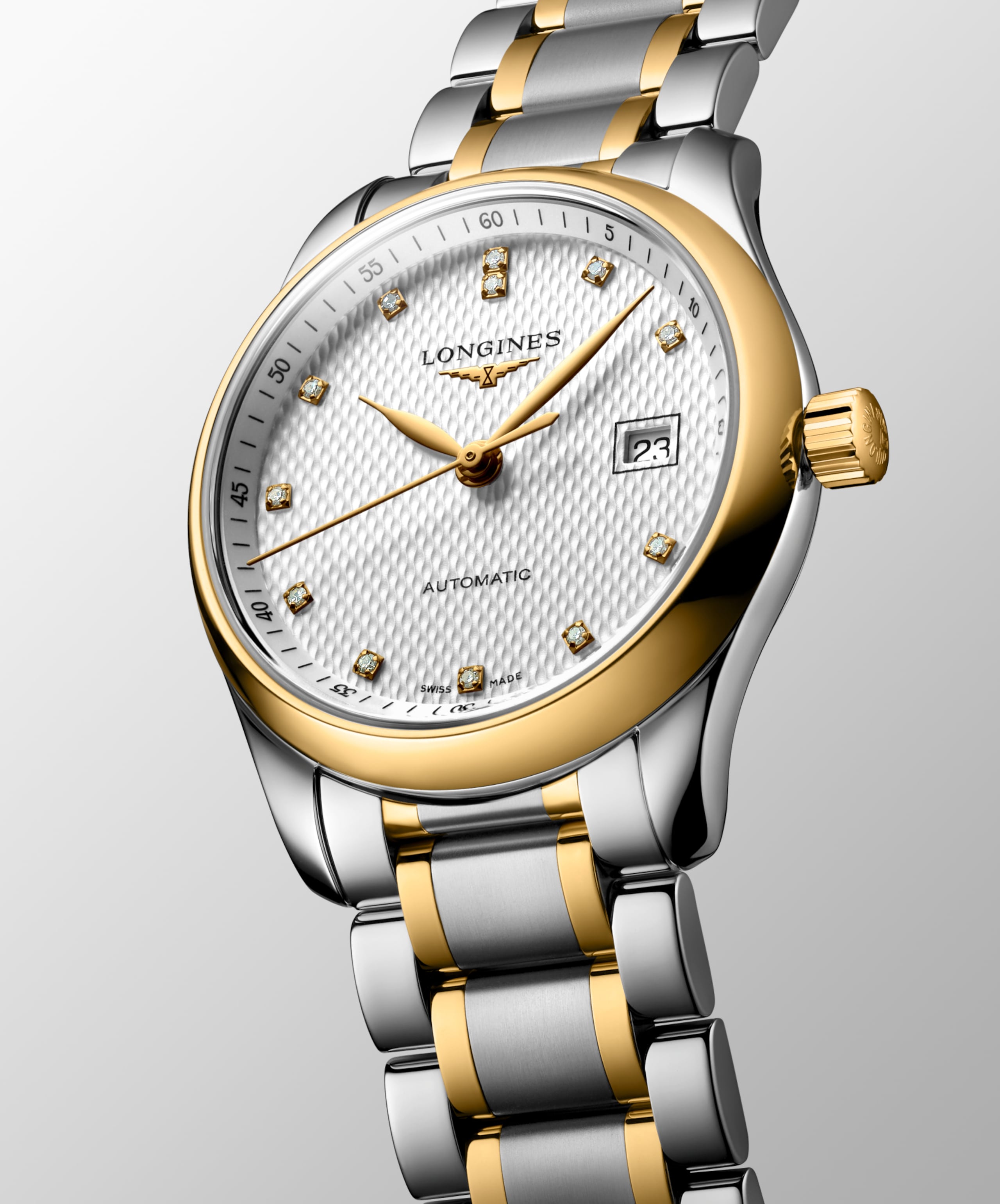 Longines MASTER COLLECTION automatic stainless steel and 18 karat yellow gold cap 200 Watch - L2.257.5.77.7
