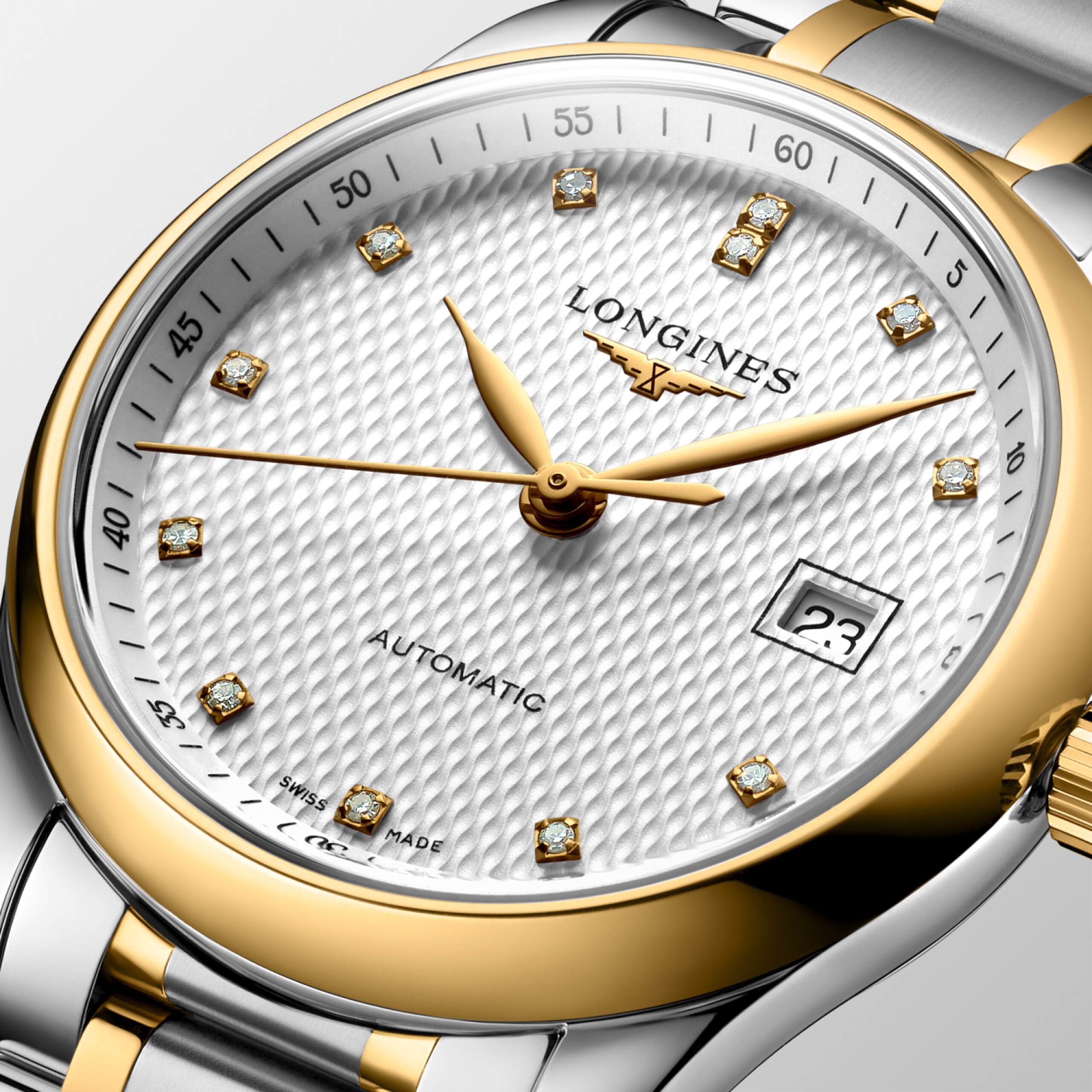Longines MASTER COLLECTION automatyczny stal szlachetna i nakładka 200 z 18-karatowego żółtego złota Watch - L2.257.5.77.7
