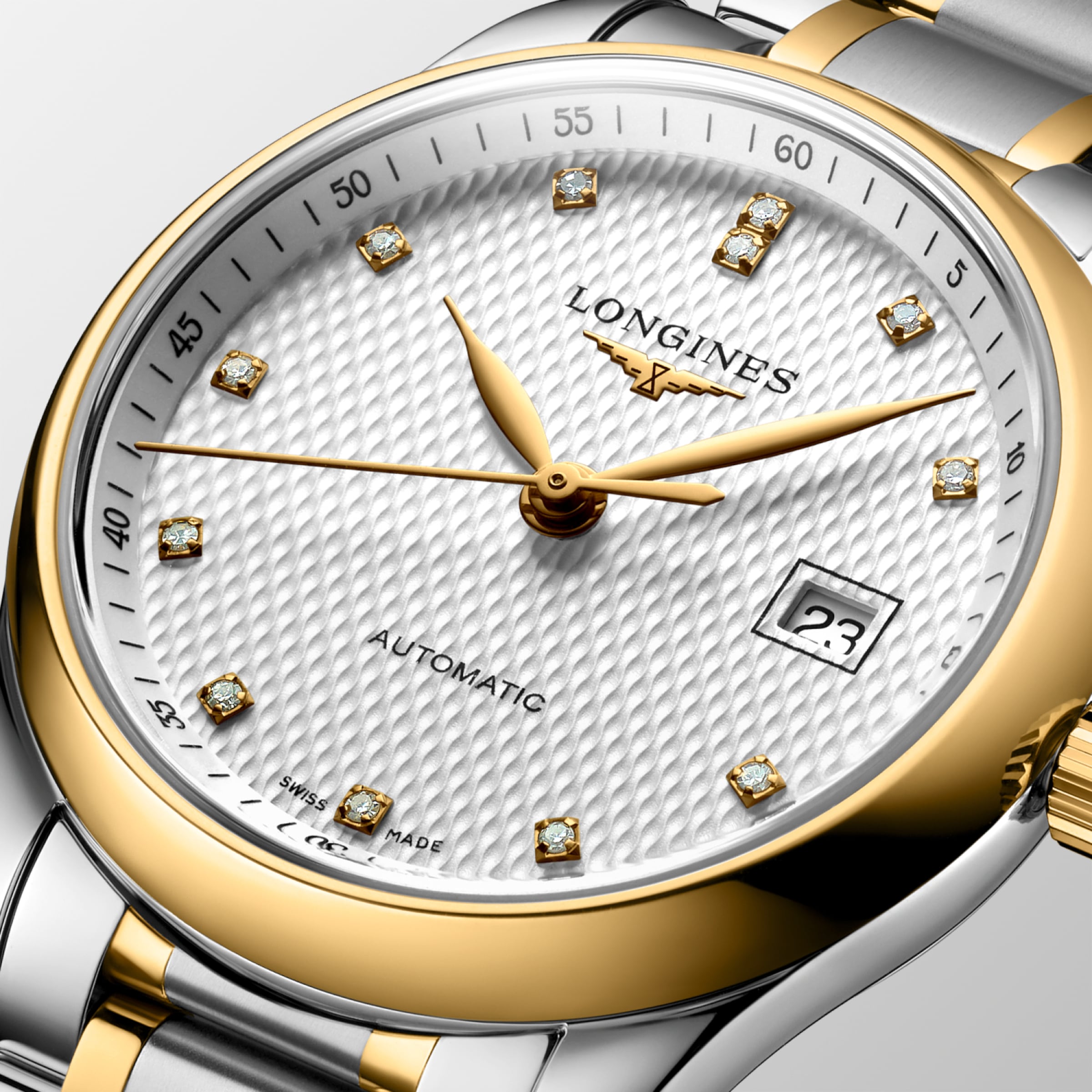 Longines MASTER COLLECTION Automatic Stainless steel and 18 karat yellow gold cap 200 Watch - L2.257.5.77.7