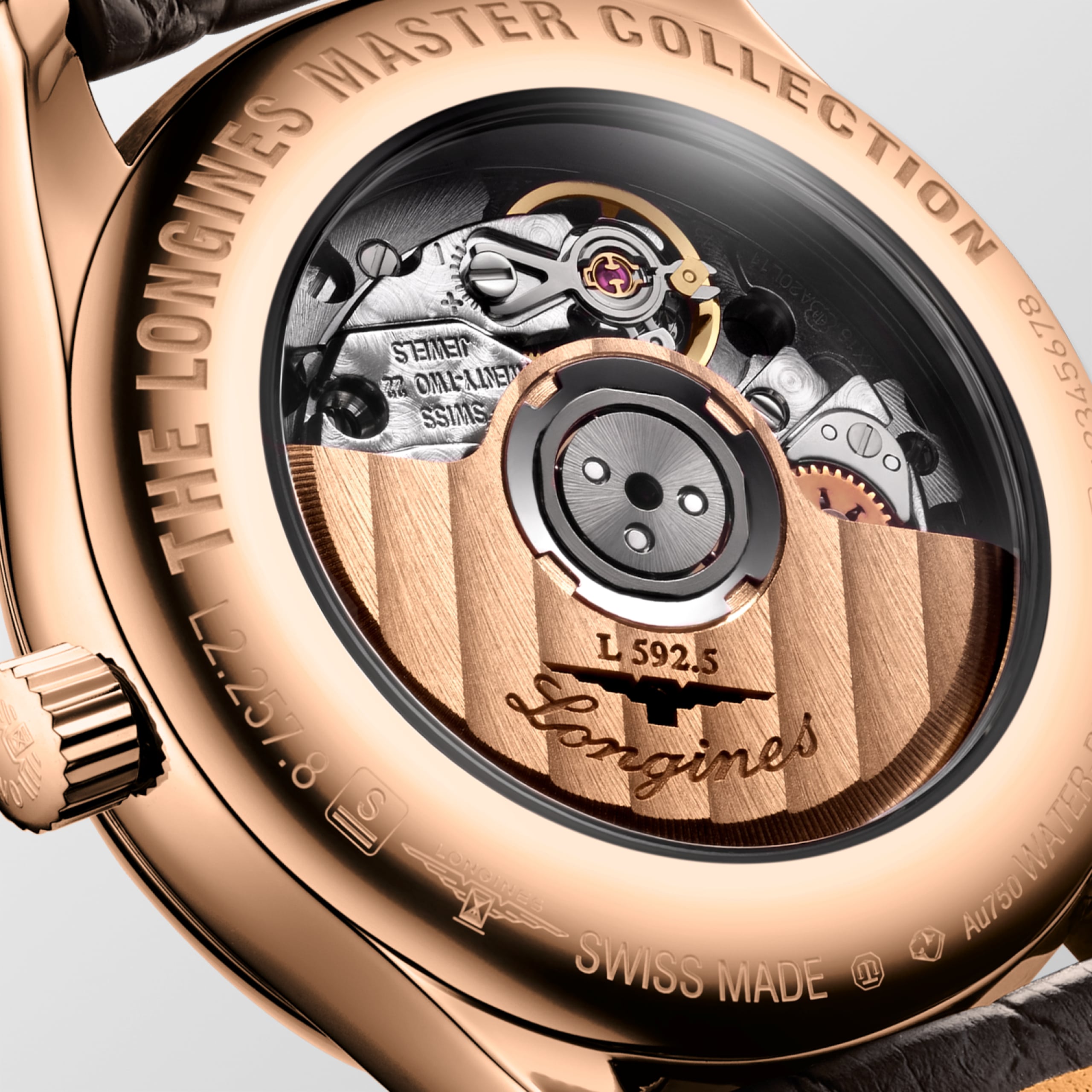 Longines MASTER COLLECTION automático oro rosa de 18 quilates Watch - L2.257.8.87.3