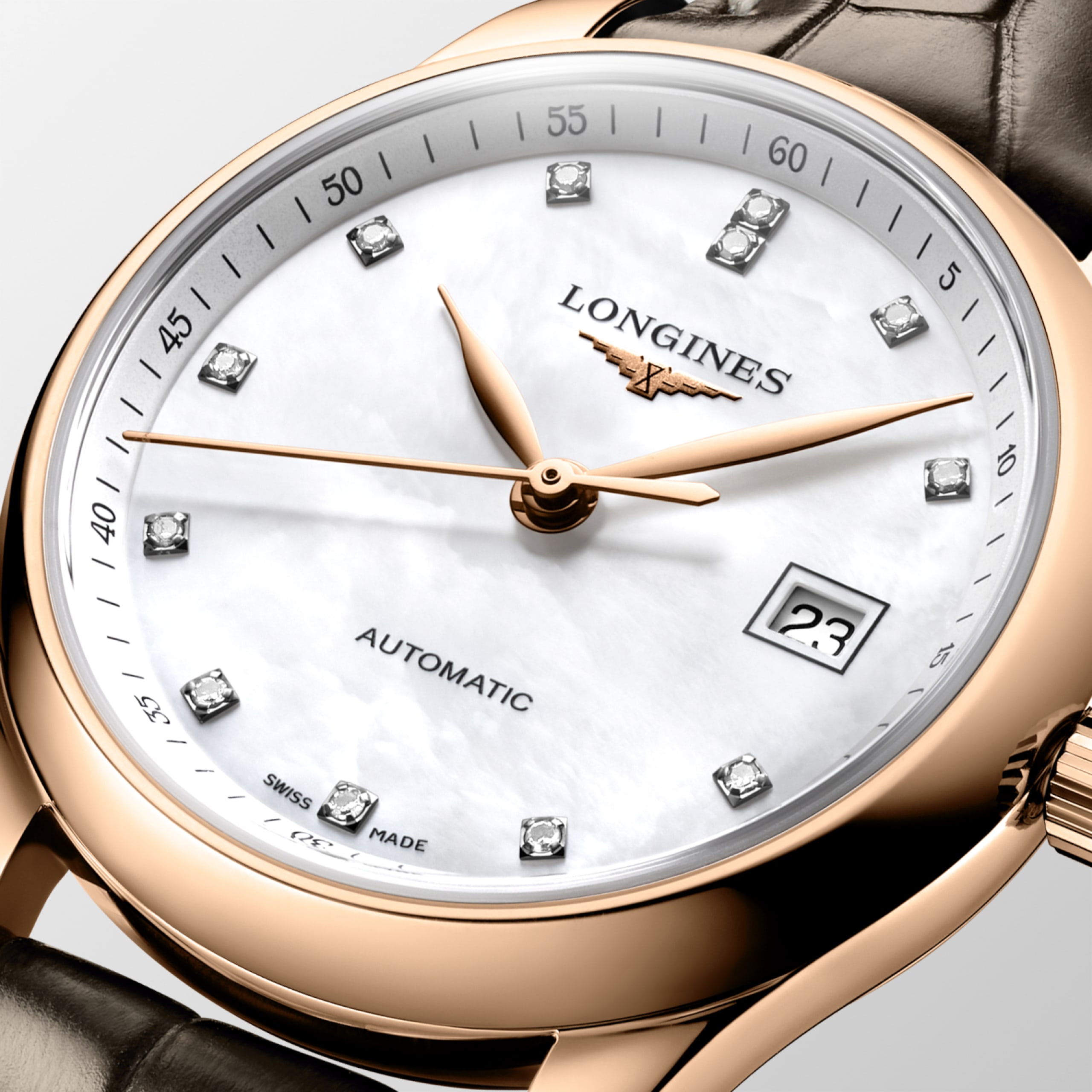 Longines MASTER COLLECTION automático oro rosa de 18 quilates Watch - L2.257.8.87.3