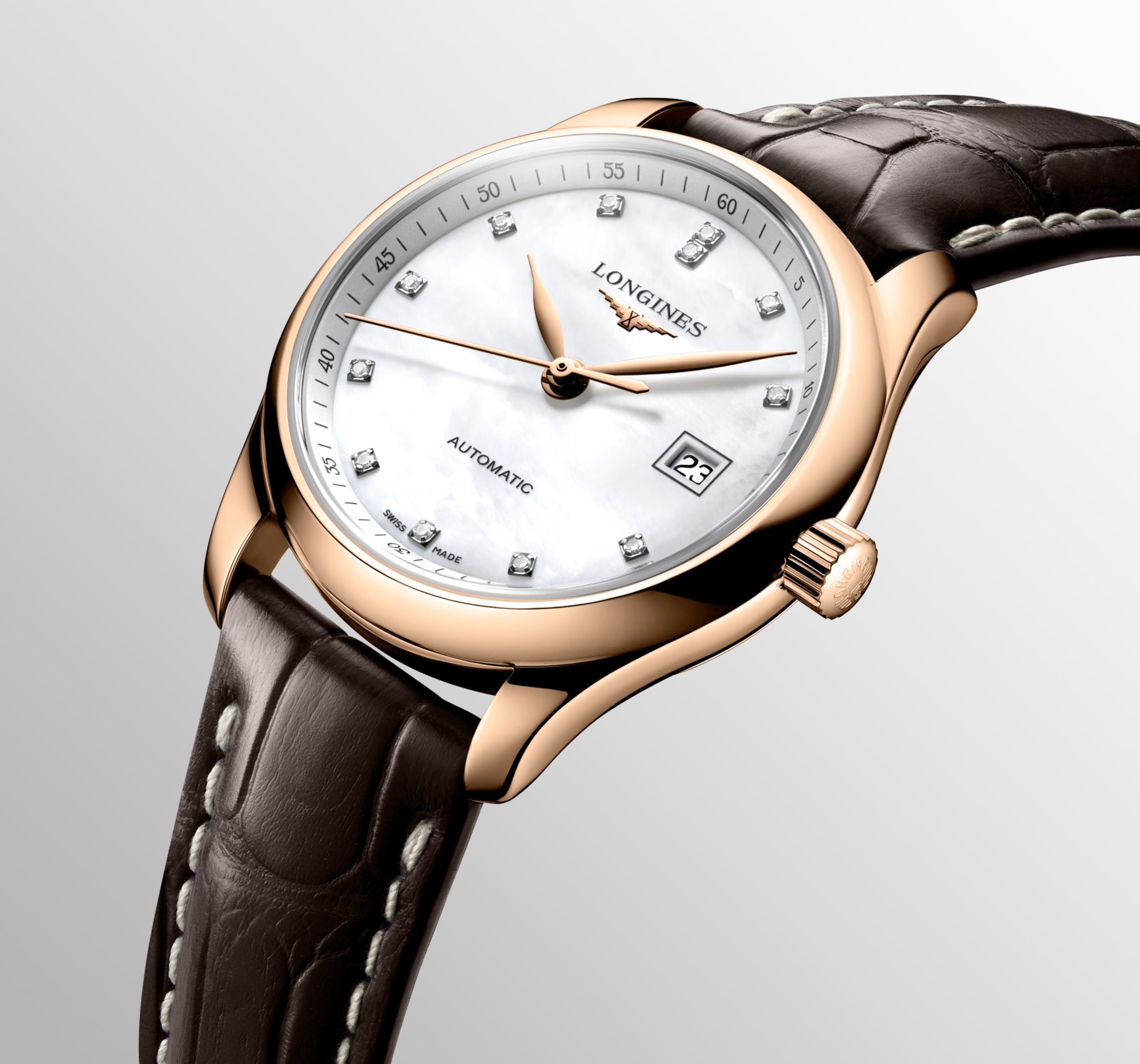Longines MASTER COLLECTION automático oro rosa de 18 quilates Watch - L2.257.8.87.3