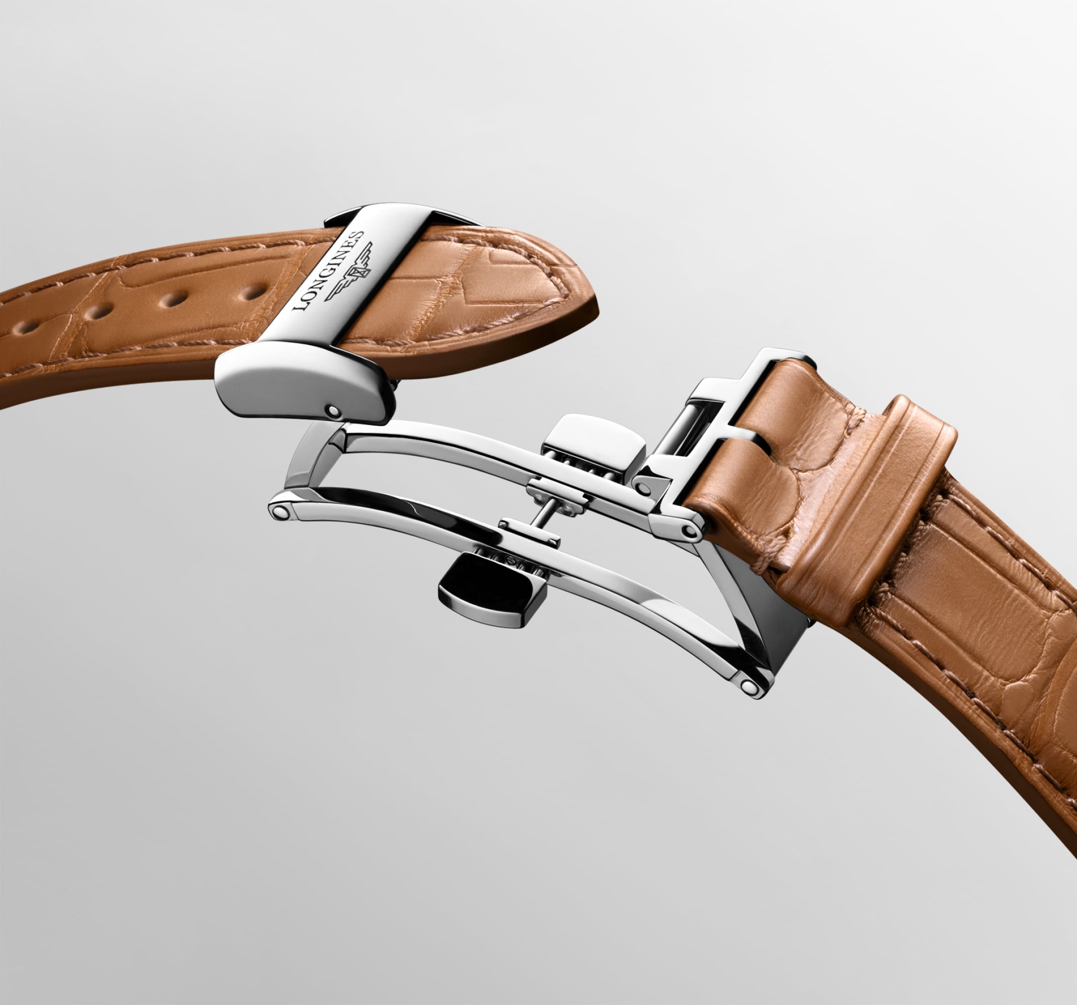 ロンジン マスターコレクション 自動巻、ステンレススチール&18kローズ