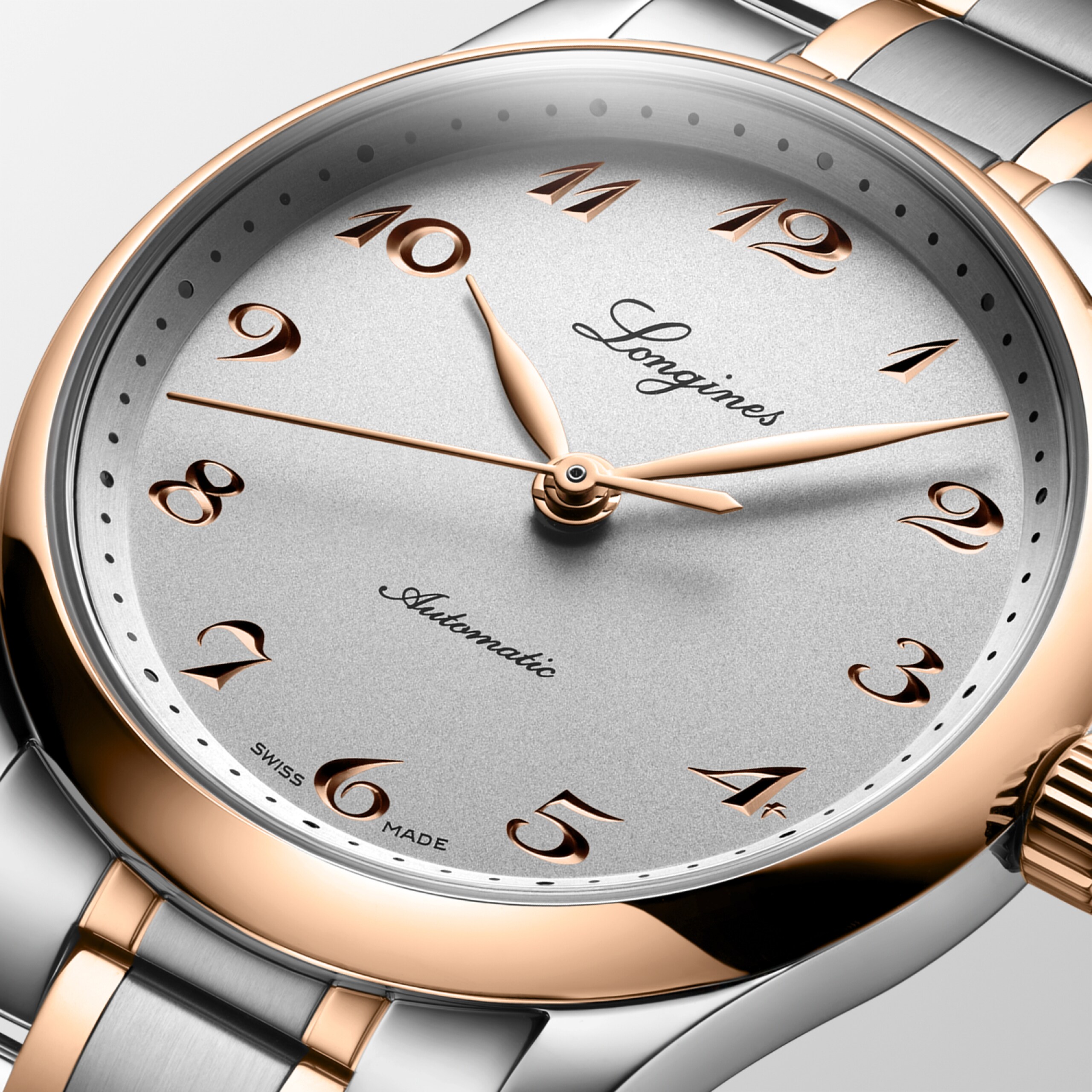 Longines MASTER COLLECTION automatic stainless steel and 18 karat pink gold cap 200 Watch - L2.357.5.70.7