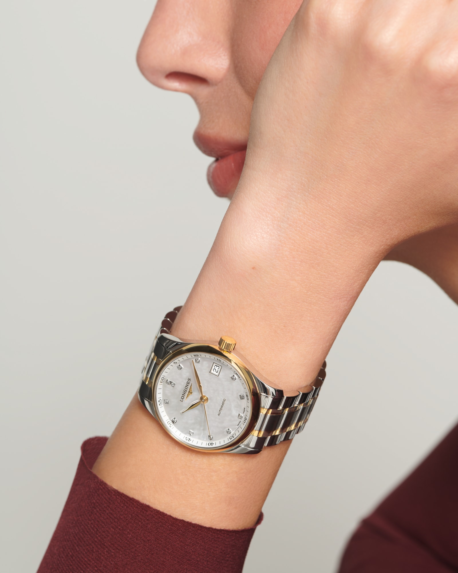 LONGINES MASTER COLLECTION | Ø 34.00 mm, White Mother-of-pearl