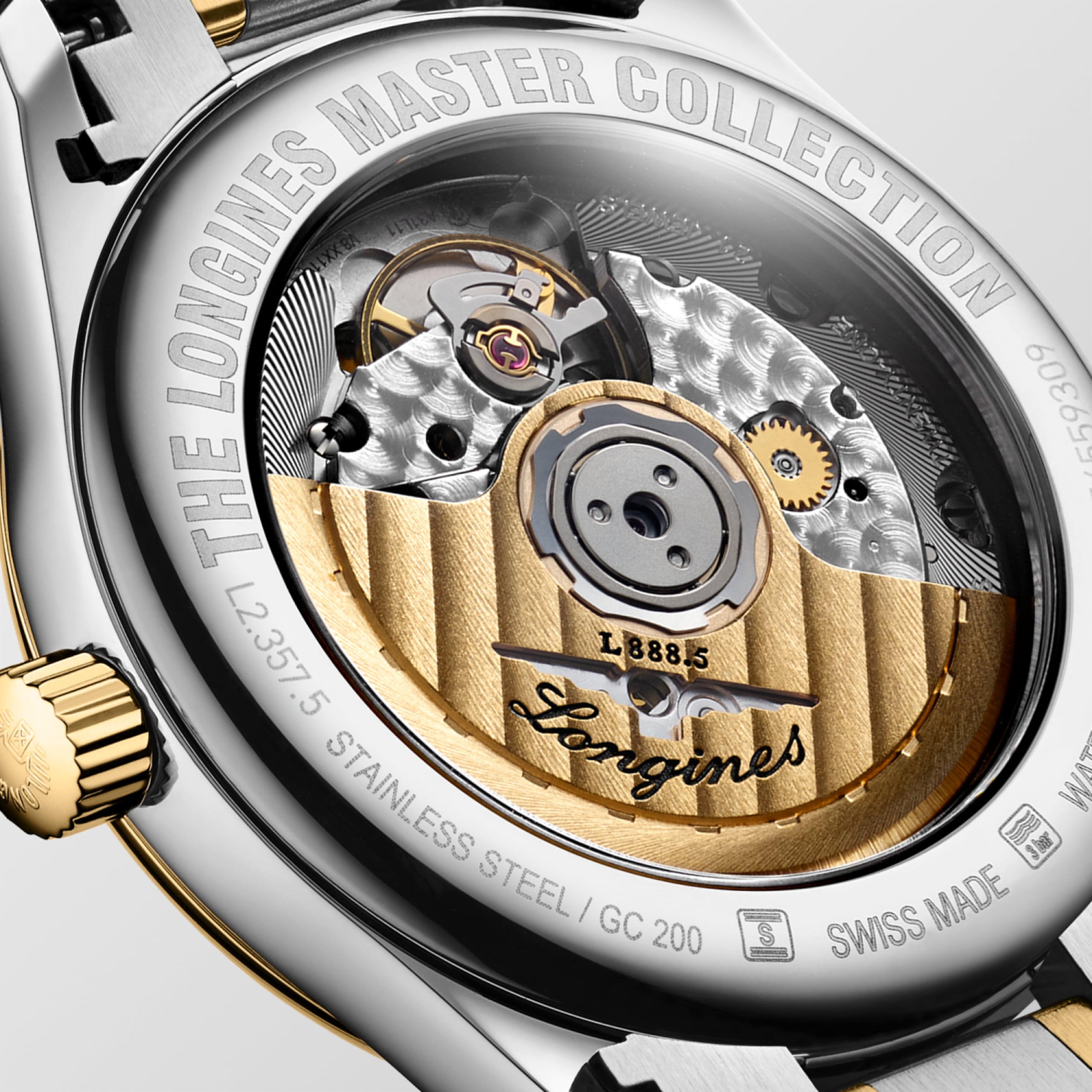 Longines MASTER COLLECTION automatic stainless steel and 18 karat yellow gold cap 200 Watch - L2.357.5.87.7