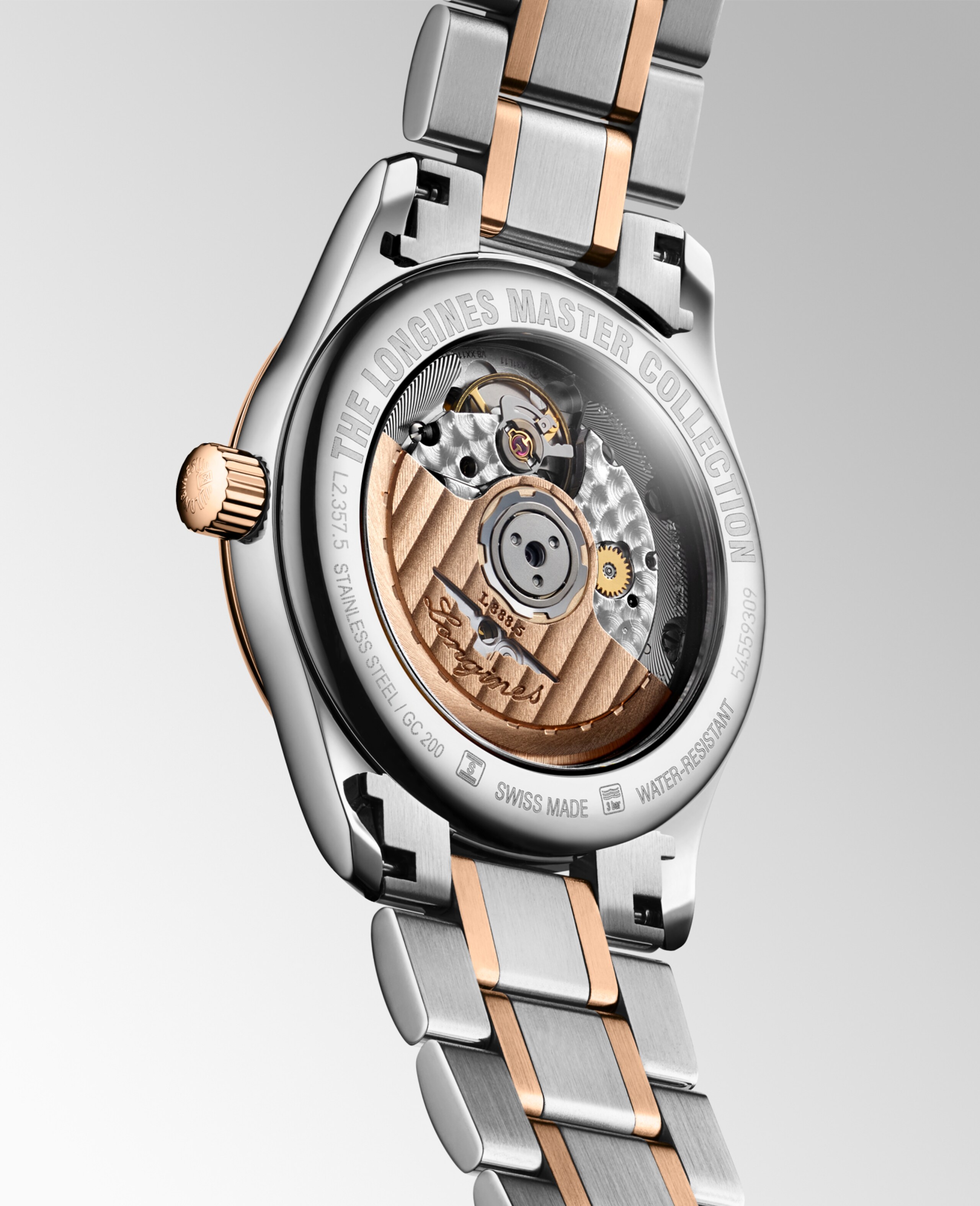 Longines 巨擘系列 自動上鏈機械機芯 不鏽鋼及18k玫瑰金 Watch - L2.357.5.89.7