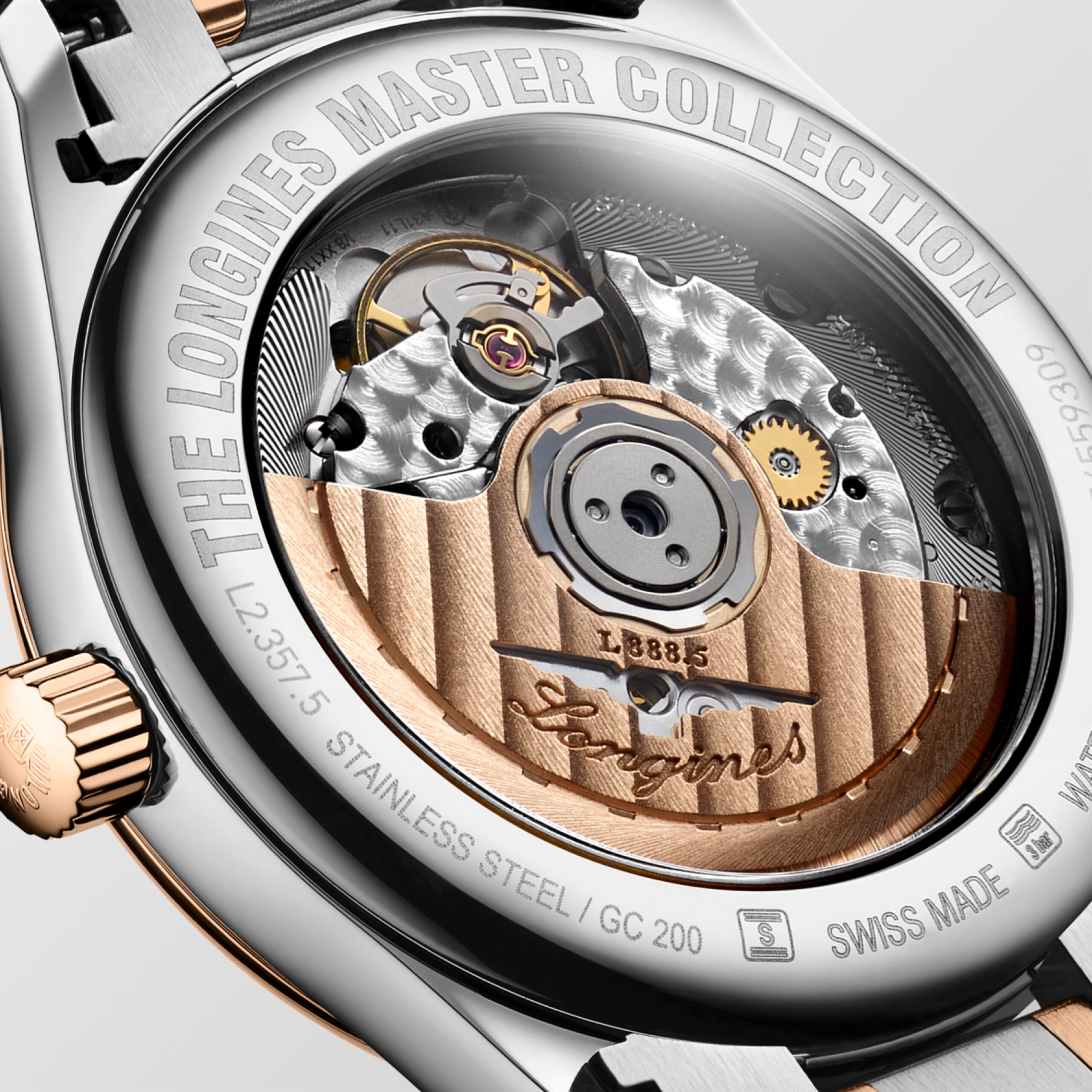 Longines 巨擘系列 自動上鏈機械機芯 不鏽鋼及18k玫瑰金 Watch - L2.357.5.89.7