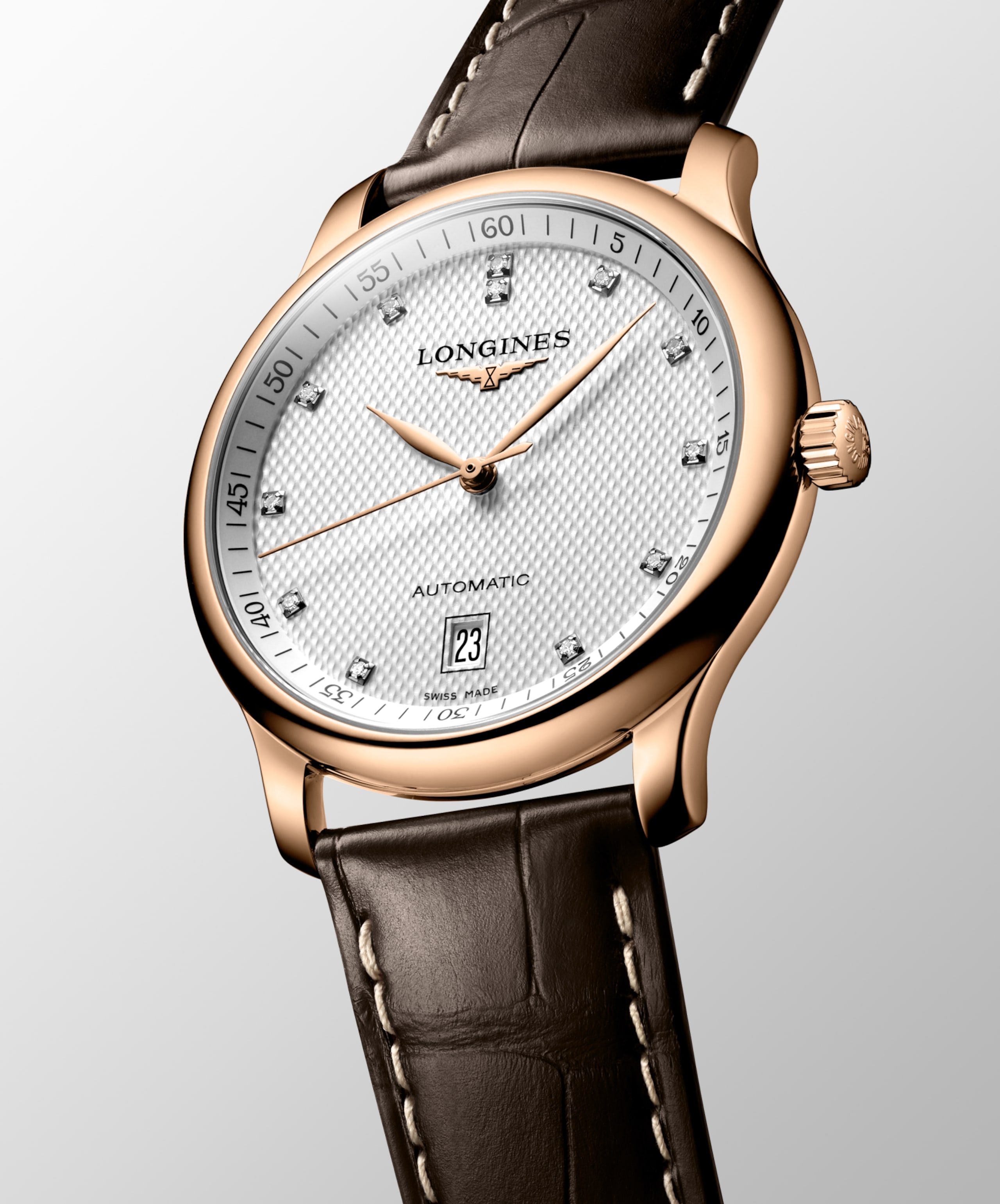 Longines 浪琴名匠系列 自動上鏈機械機芯 18k玫瑰金 Watch - L2.628.8.77.3