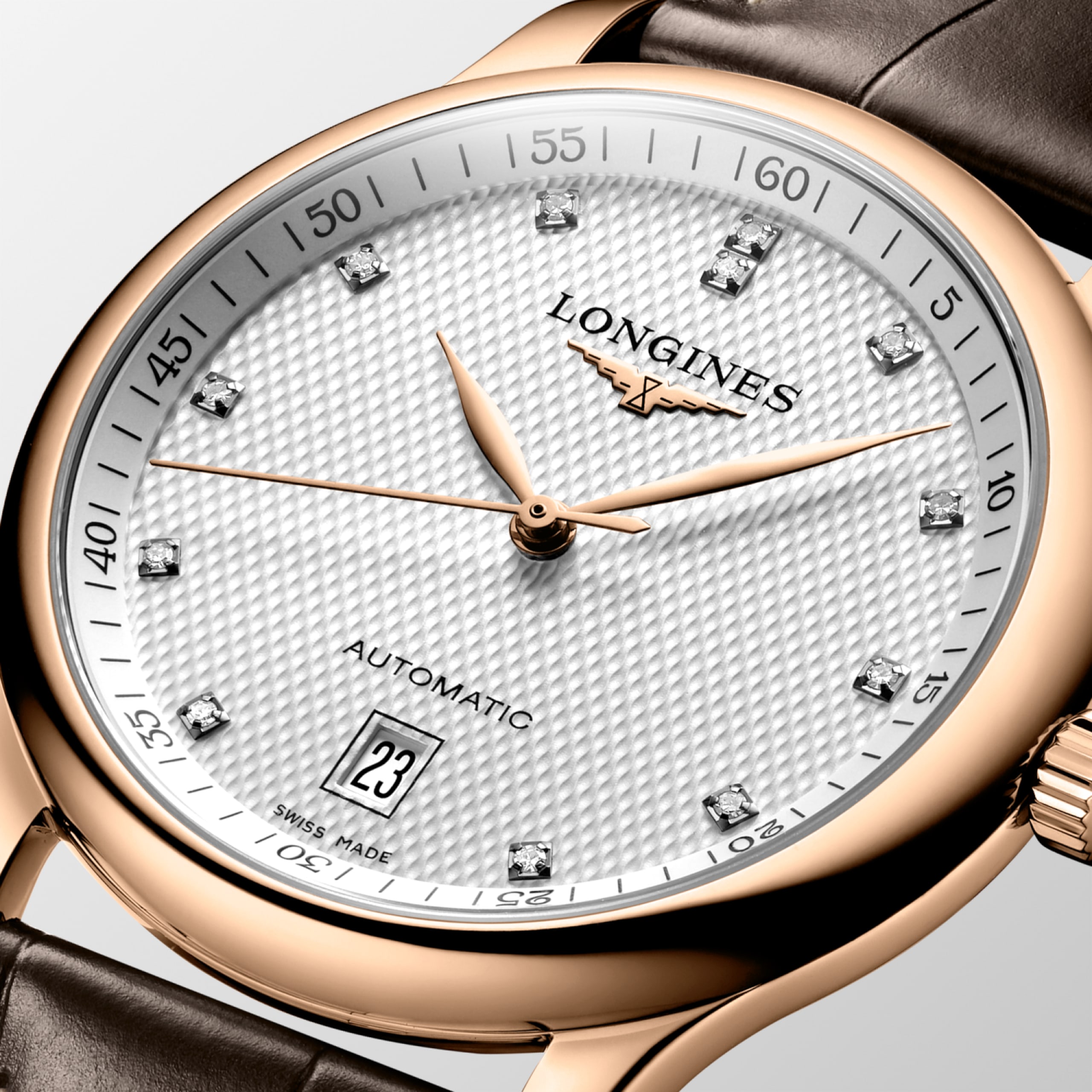 Longines 浪琴名匠系列 自動上鏈機械機芯 18k玫瑰金 Watch - L2.628.8.77.3