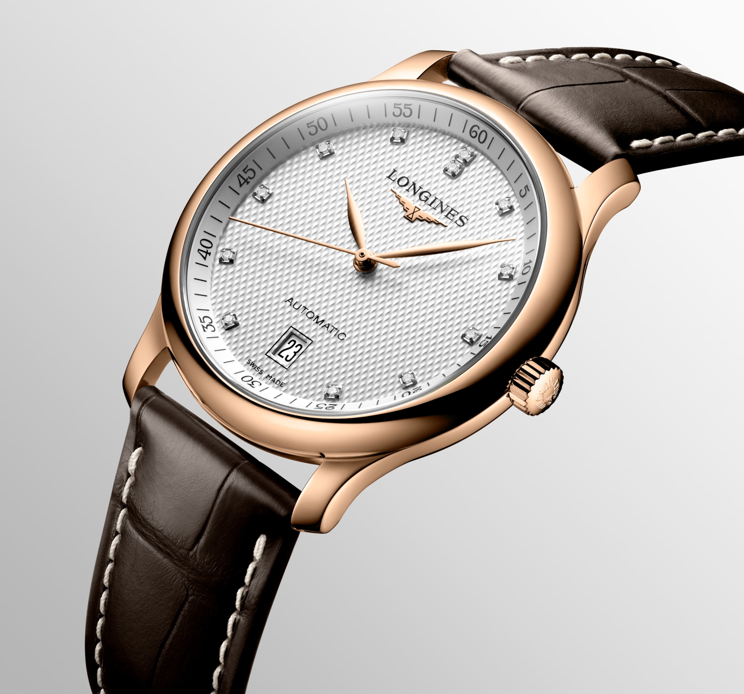 Longines 浪琴名匠系列 自動上鏈機械機芯 18k玫瑰金 Watch - L2.628.8.77.3
