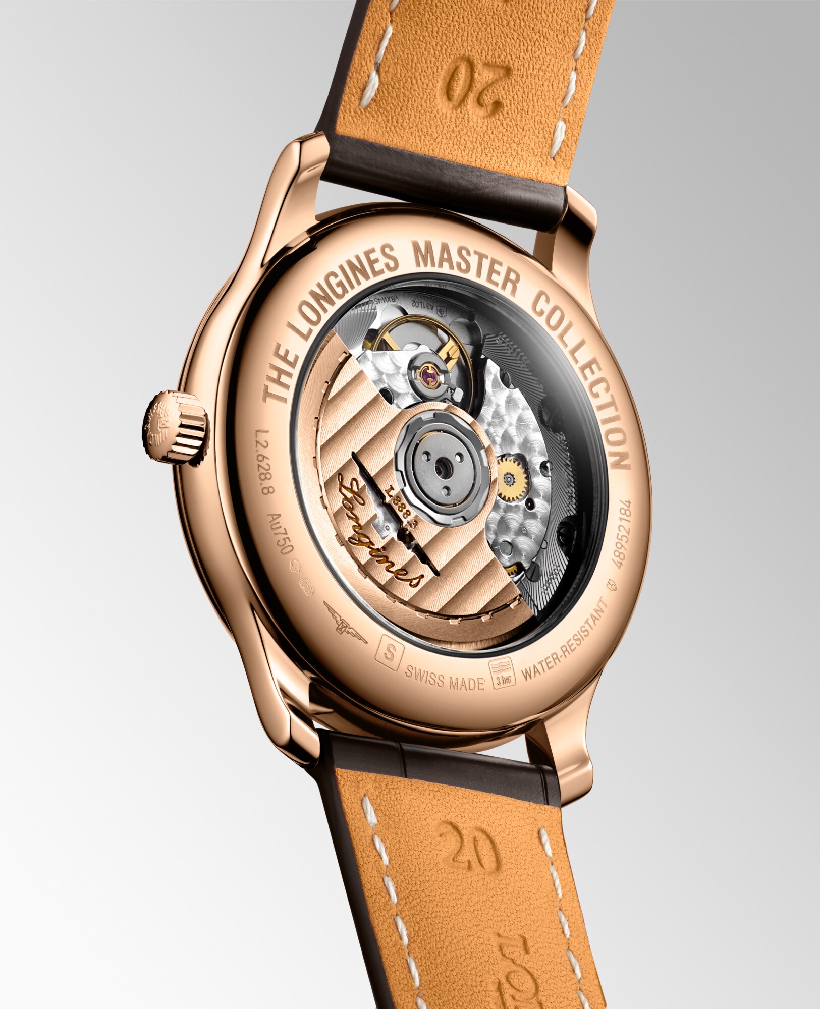 LONGINES MASTER COLLECTION Automatic, 18 Karat Pink Gold, Silver