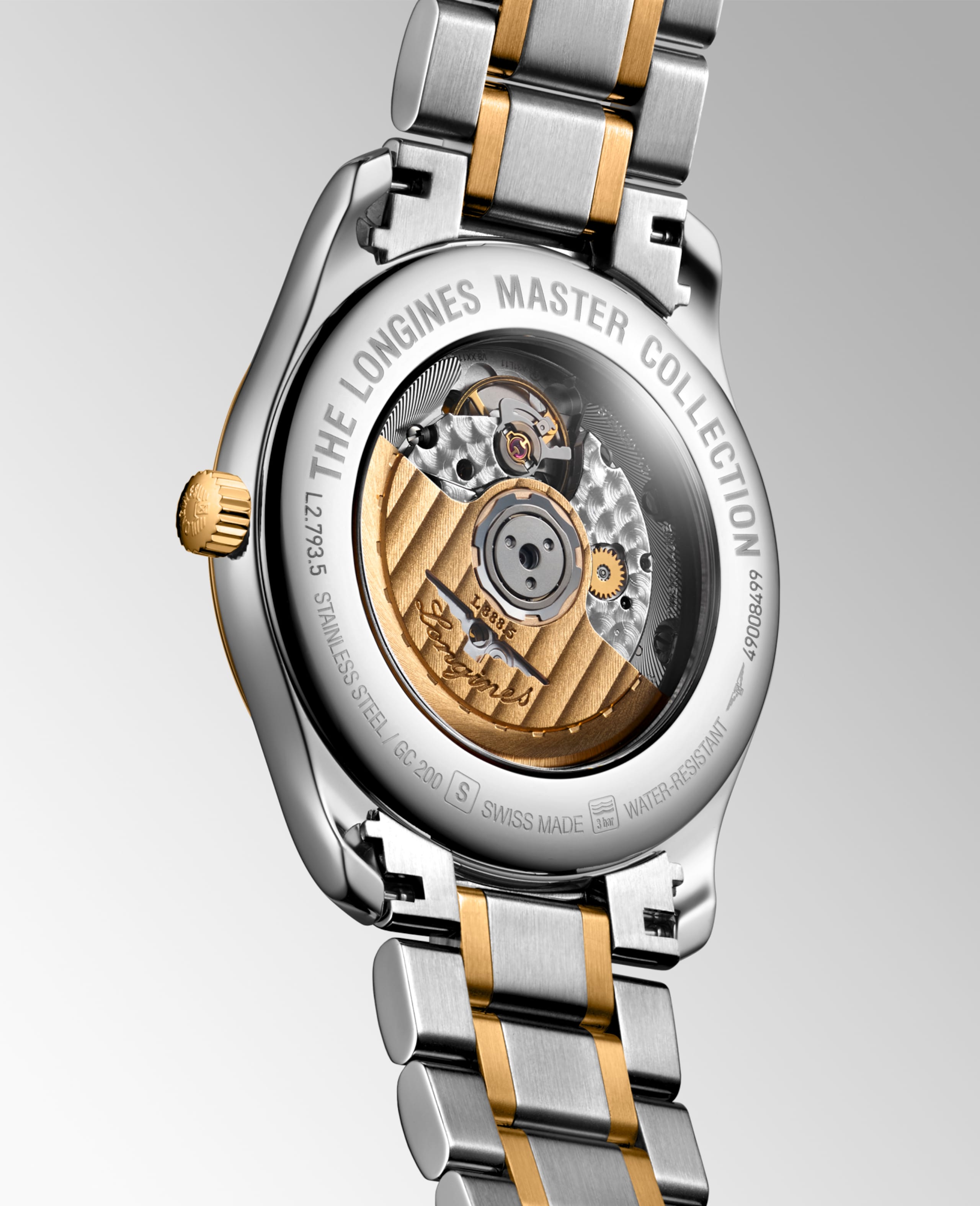 Longines MASTER COLLECTION automatic stainless steel and 18 karat yellow gold cap 200 Watch - L2.793.5.37.7