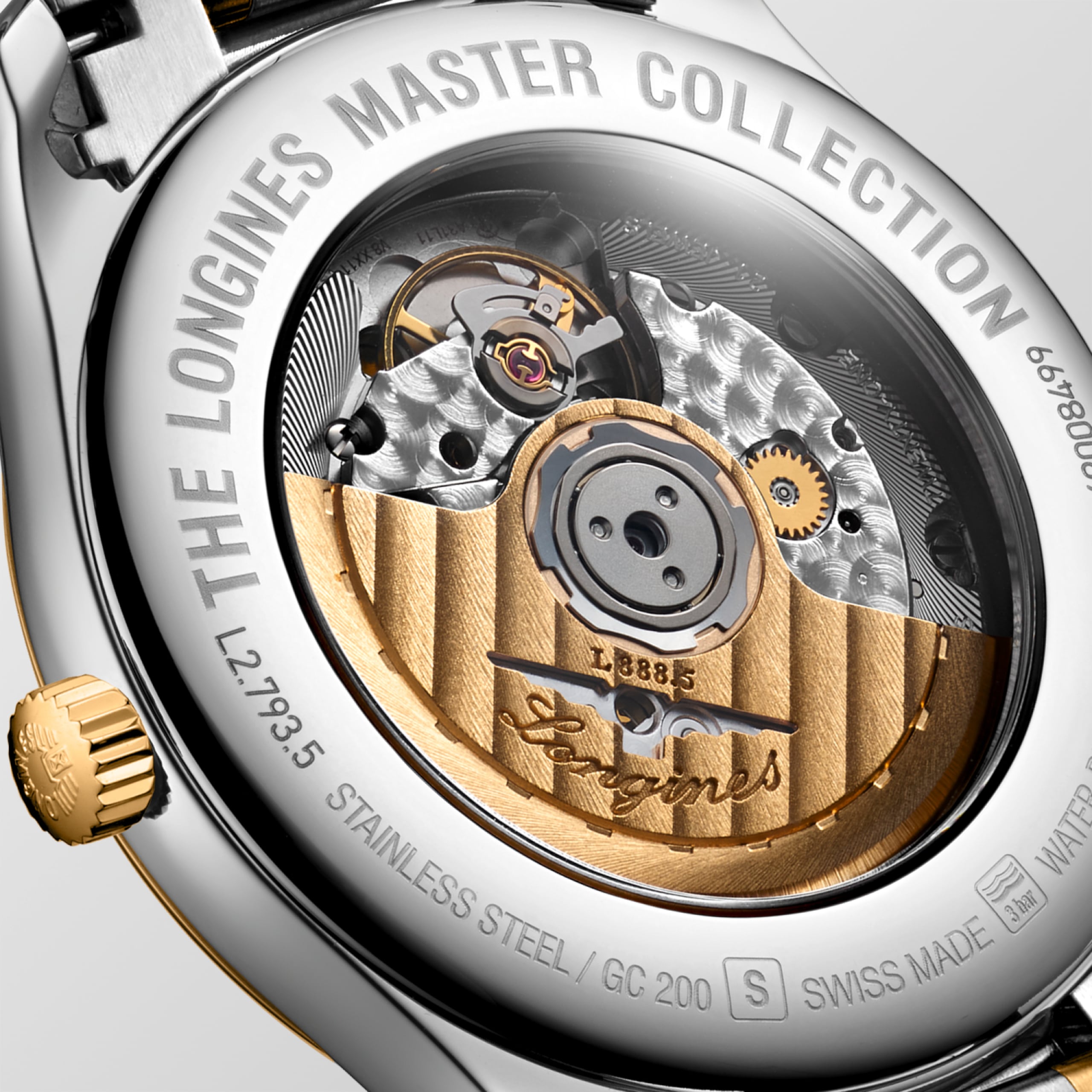 Longines MASTER COLLECTION automatic stainless steel and 18 karat yellow gold cap 200 Watch - L2.793.5.37.7