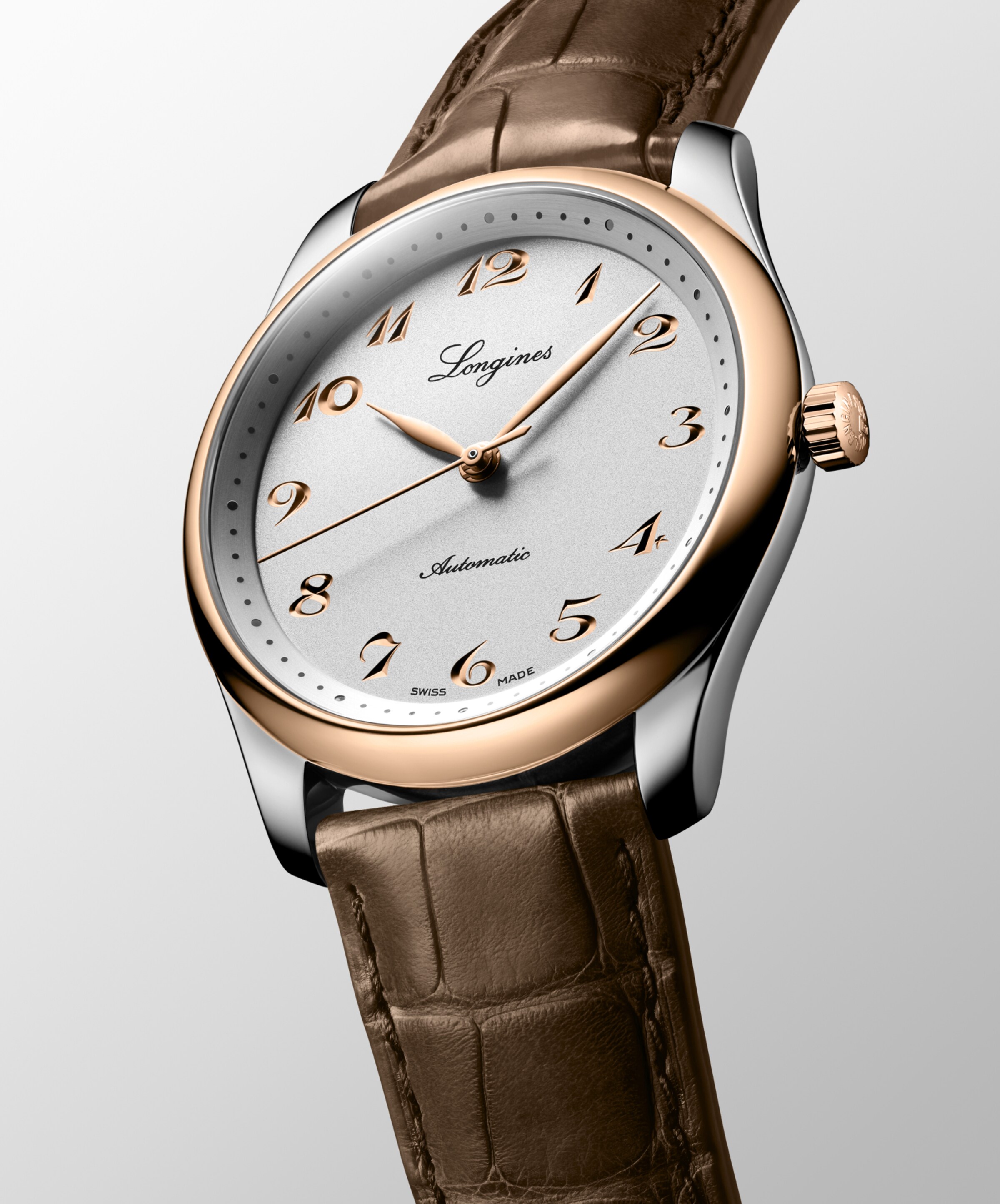 Longines MASTER COLLECTION Automatic Stainless steel and 18 karat pink gold cap 200 Watch - L2.793.5.70.2