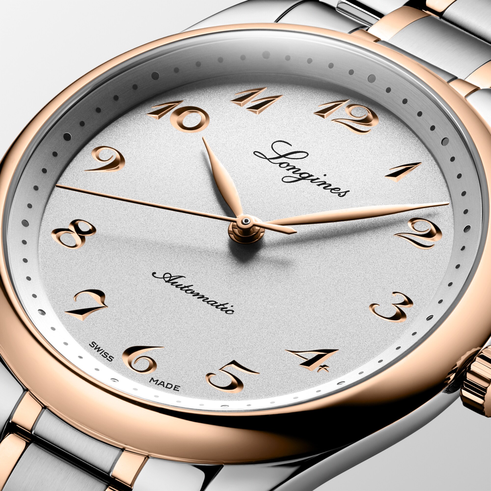 LONGINES MASTER COLLECTION Automatic, Stainless Steel And 18