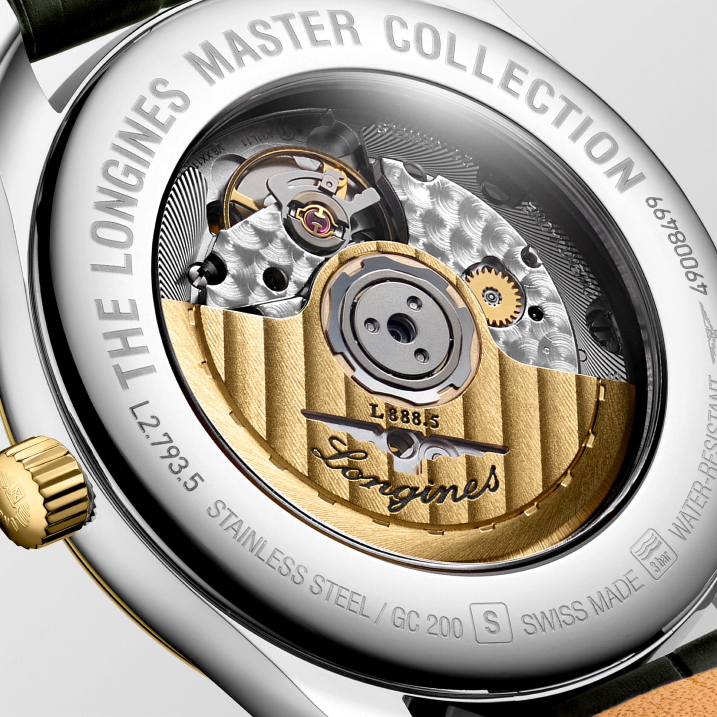 Longines MASTER COLLECTION Automatic Stainless steel and 18 karat yellow gold cap 200 Watch - L2.793.5.72.2