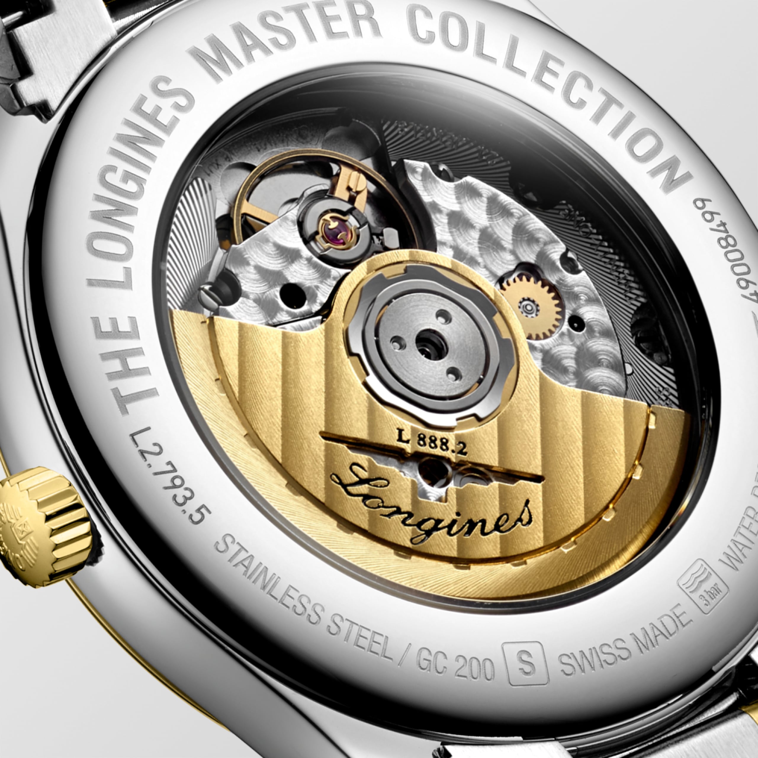 Longines MASTER COLLECTION automatico acciaio inossidabile, lunetta e corona in oro giallo 18 carati Watch - L2.793.5.97.7