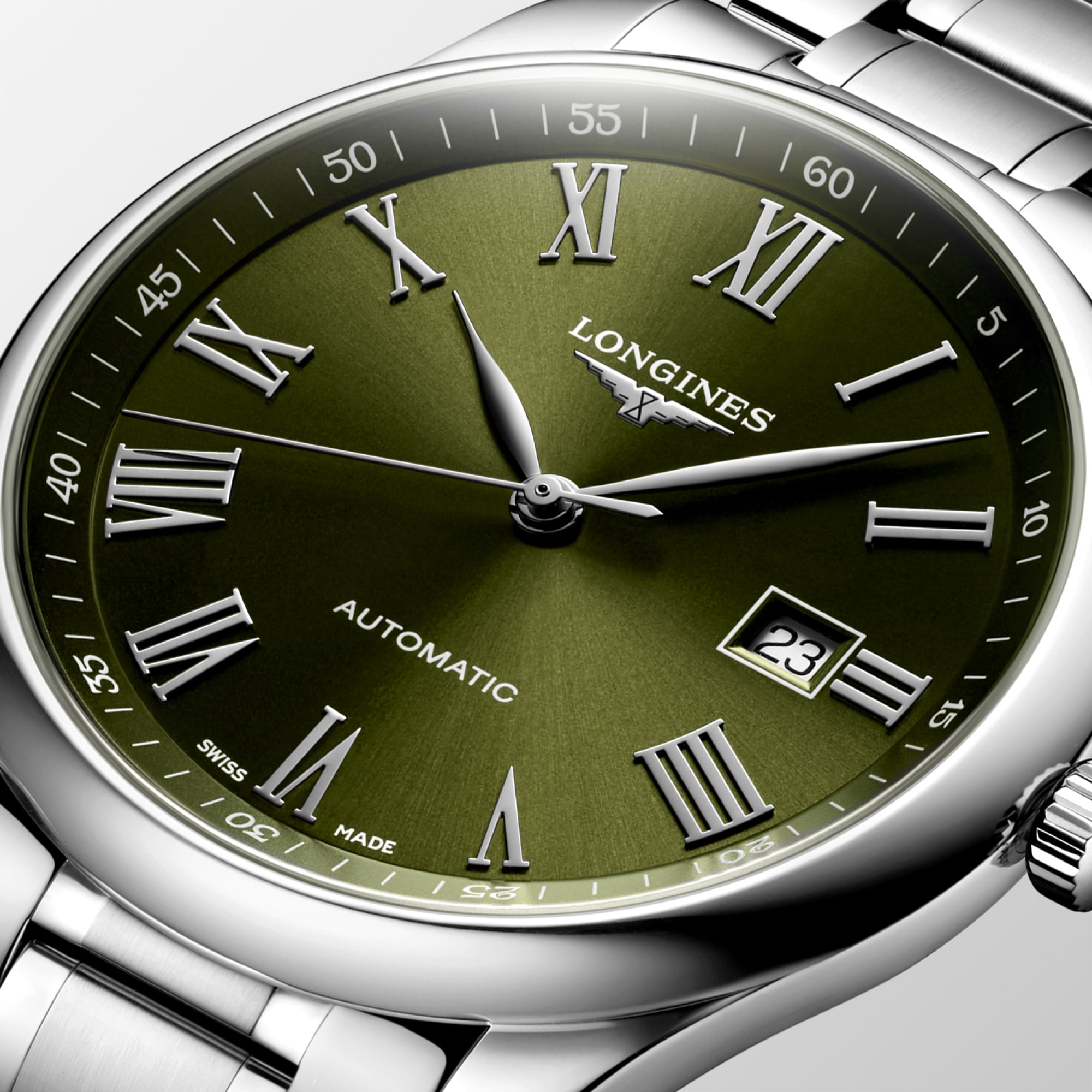 LONGINES MASTER COLLECTION Automatic, Stainless Steel, Green Dial