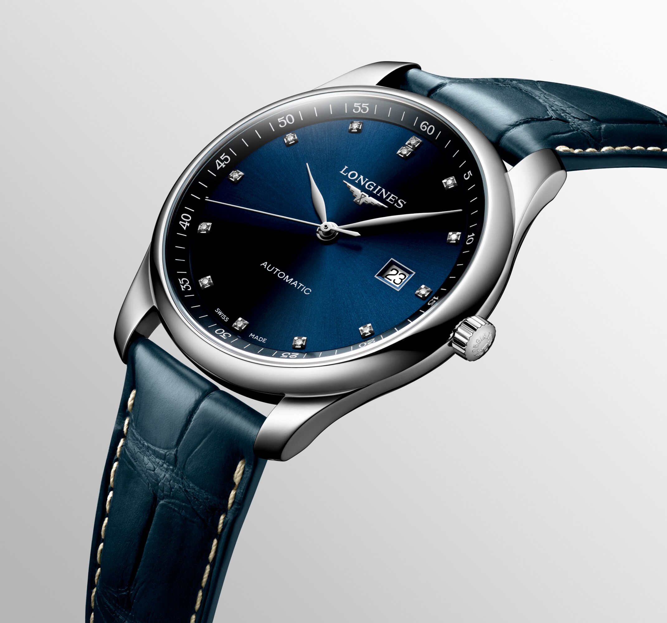 LONGINES MASTER COLLECTION Automatic, Stainless Steel, Sunray Blue