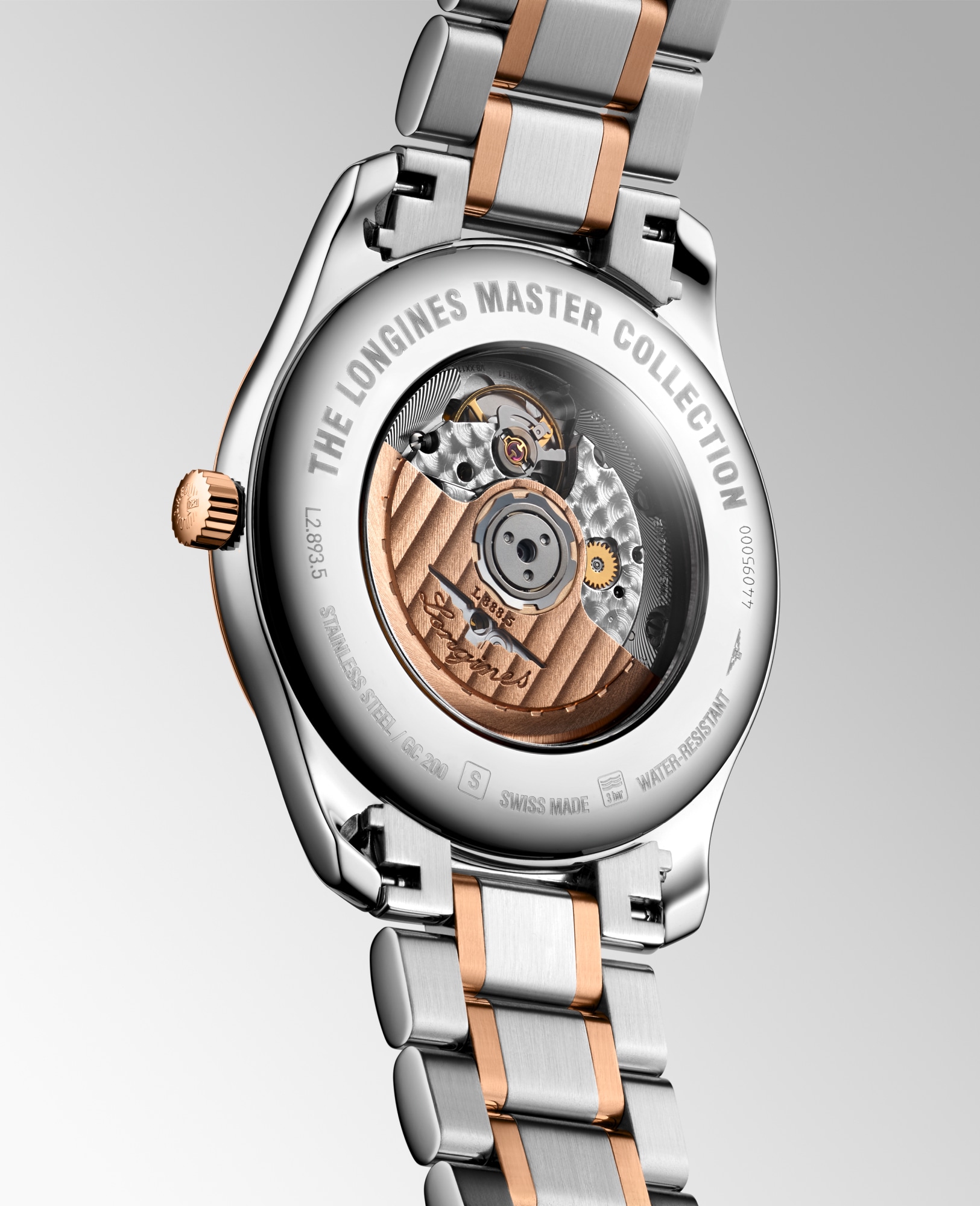 LONGINES MASTER COLLECTION Automatic, Stainless Steel And Rose