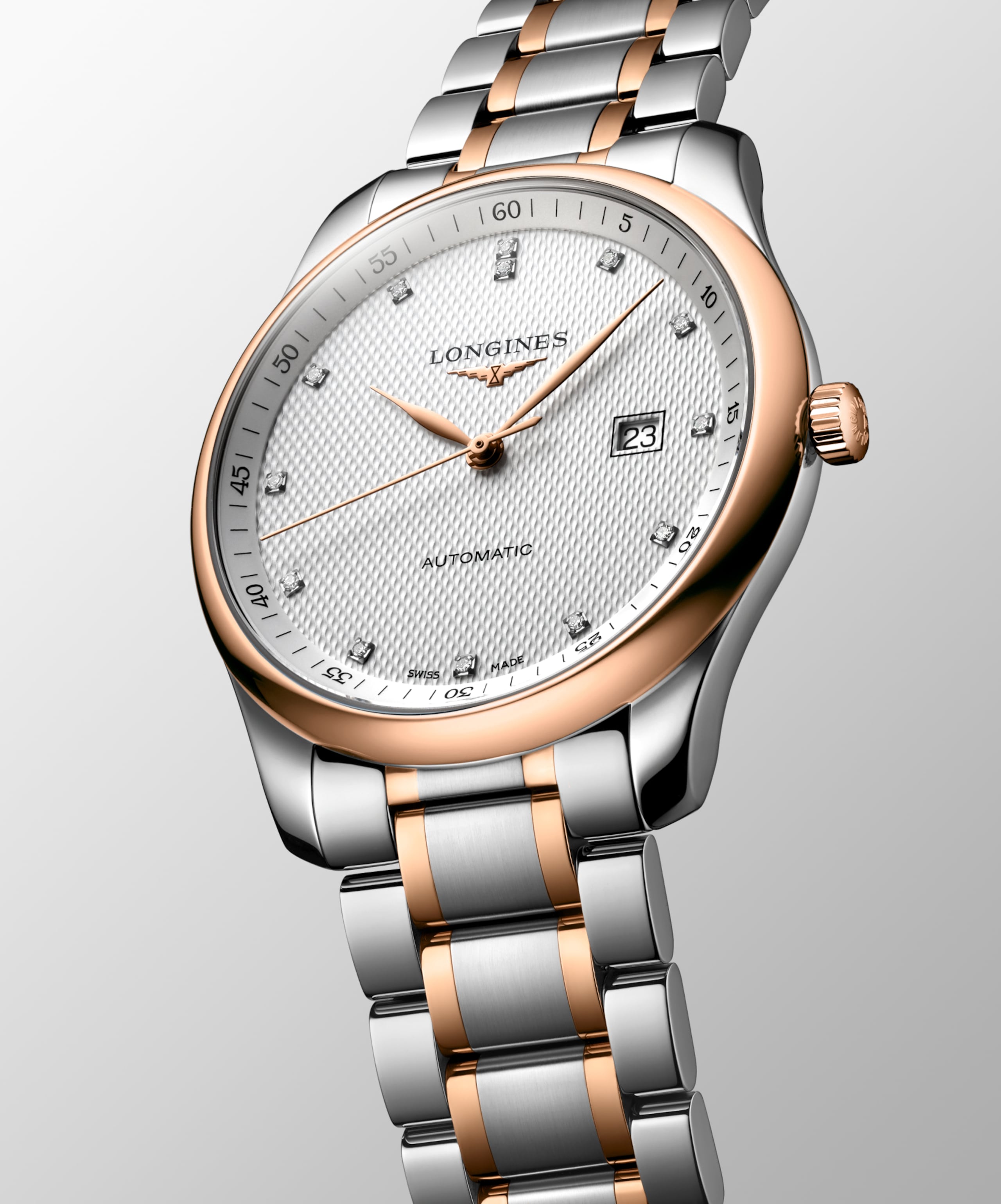Longines master collection automatik edelstahl mit 18 karat roségold cap 200 Watch - l2.893.5.77.7