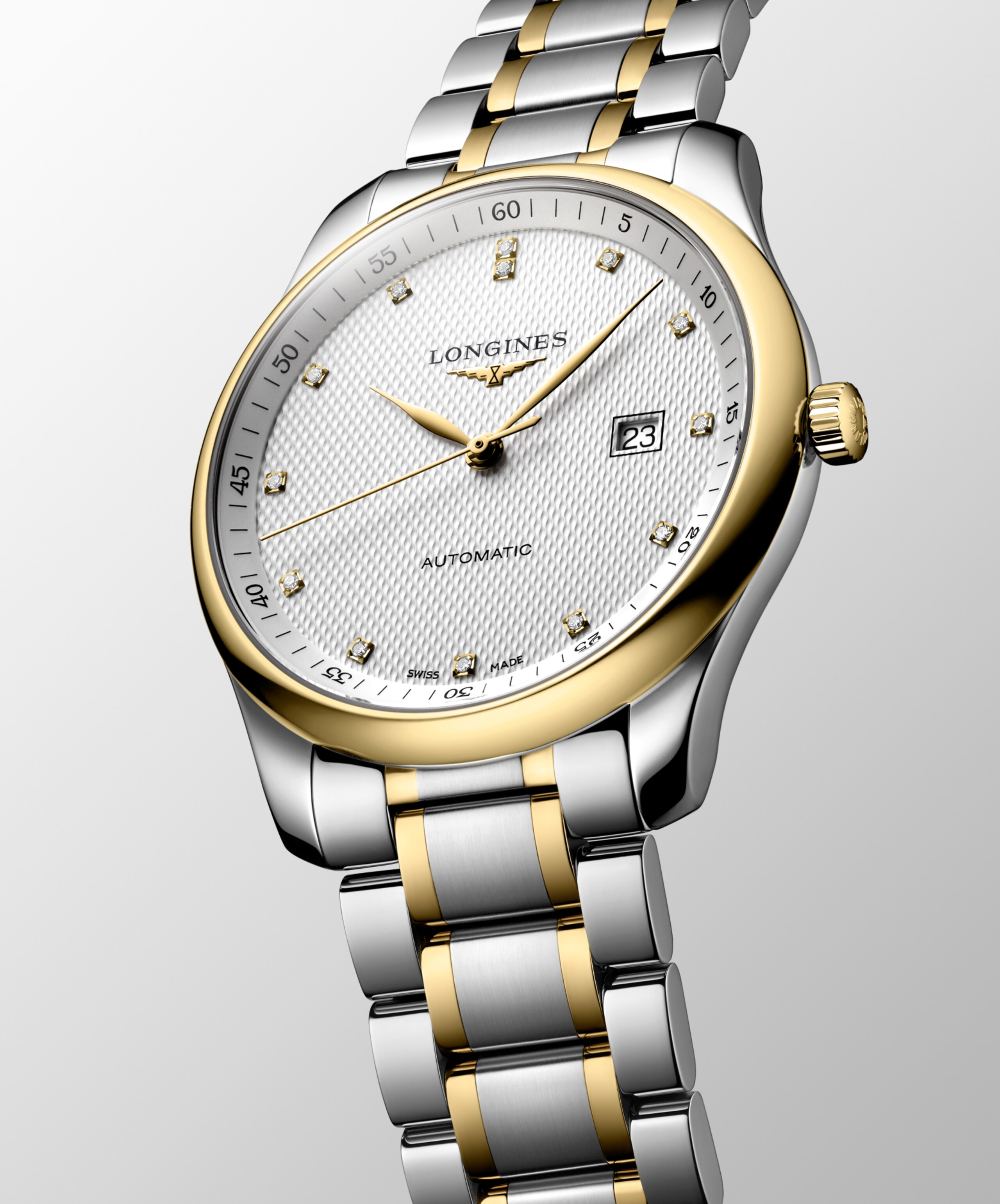 Longines ロンジン マスターコレクション 自動巻 ステンレススチール&18kイエローゴールドgc200 Watch - L2.893.5.97.7