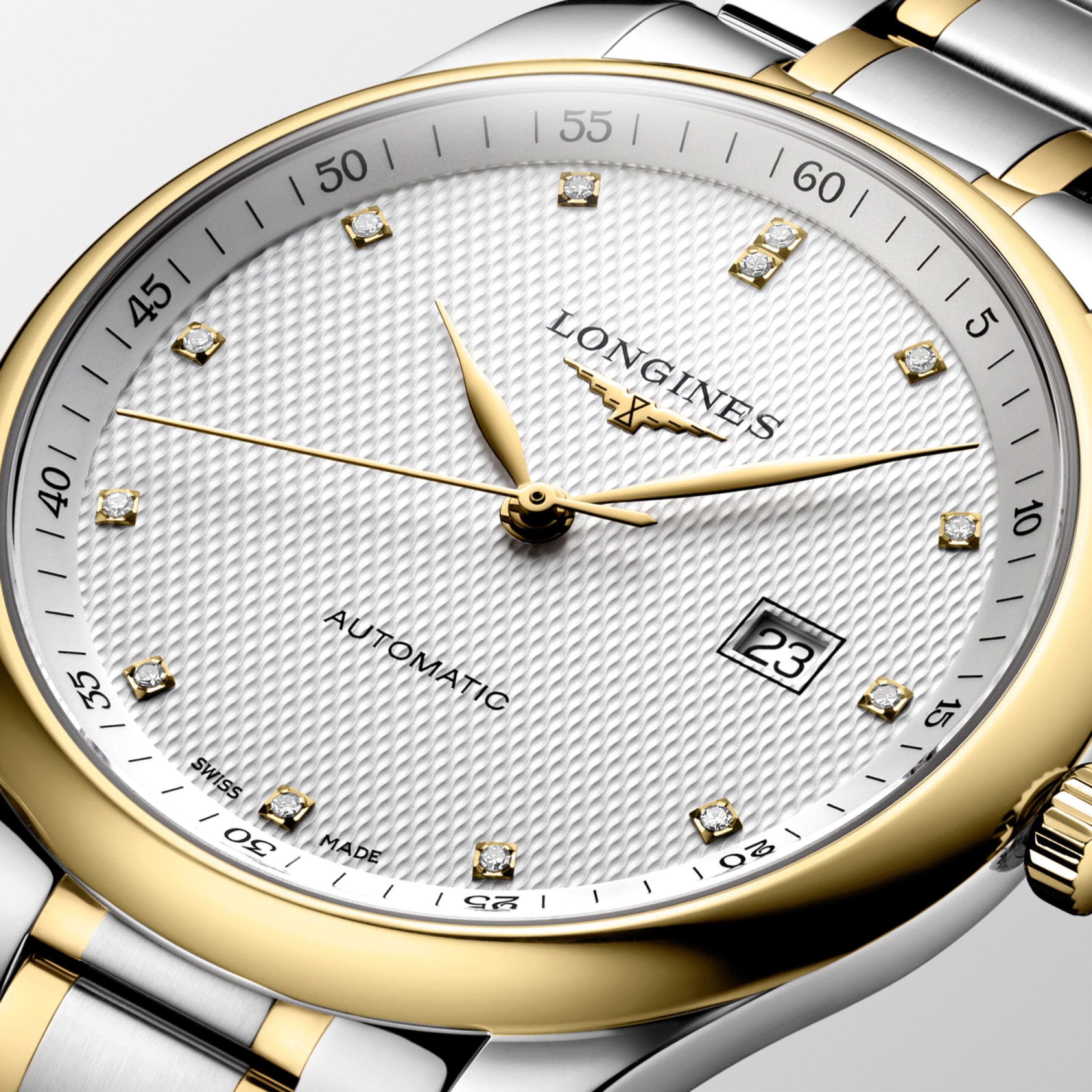 Longines ロンジン マスターコレクション 自動巻 ステンレススチール&18kイエローゴールドgc200 Watch - L2.893.5.97.7