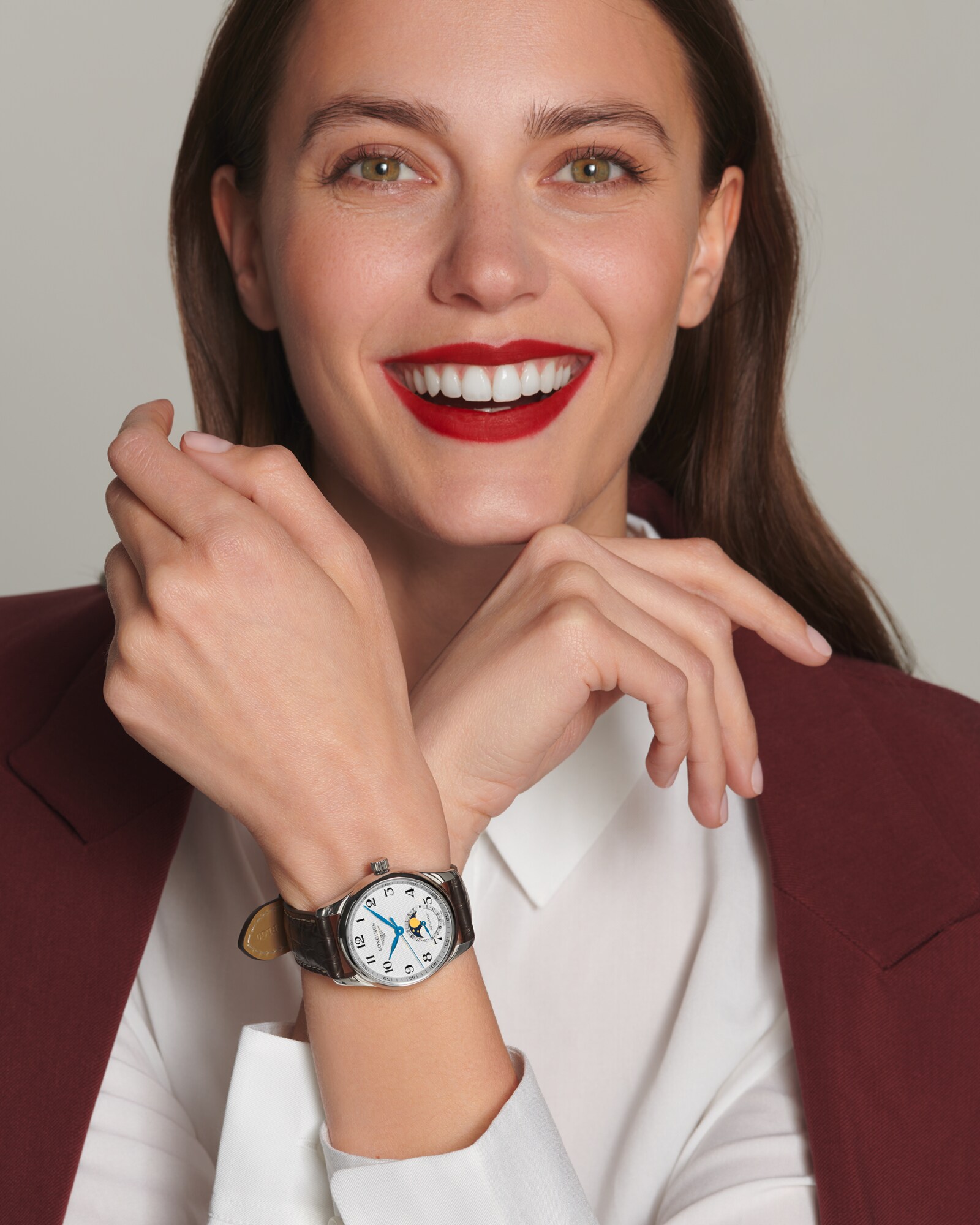 LONGINES MASTER COLLECTION MOONPHASE 自動巻、ステンレススティール