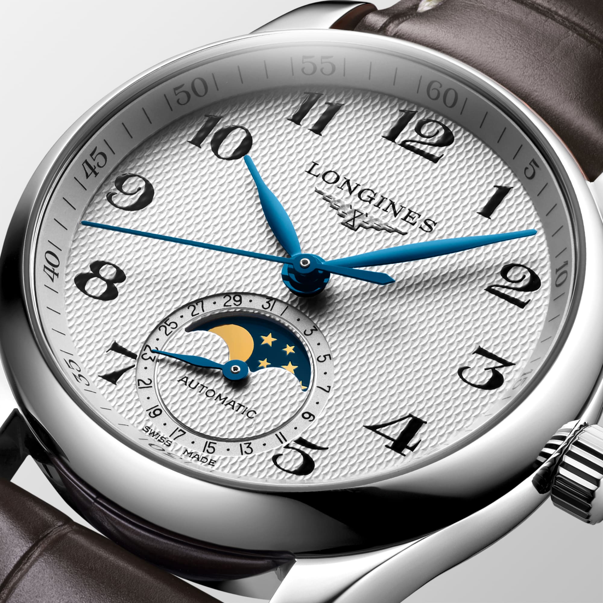 LONGINES MASTER COLLECTION MOONPHASE 自動巻、ステンレススティール