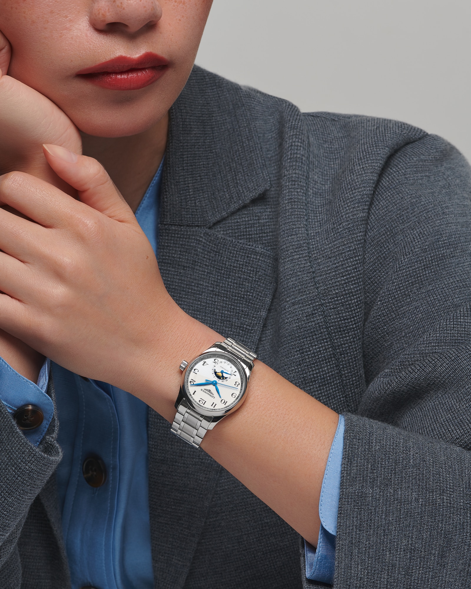 LONGINES MASTER COLLECTION MOONPHASE Automatic, Stainless Steel