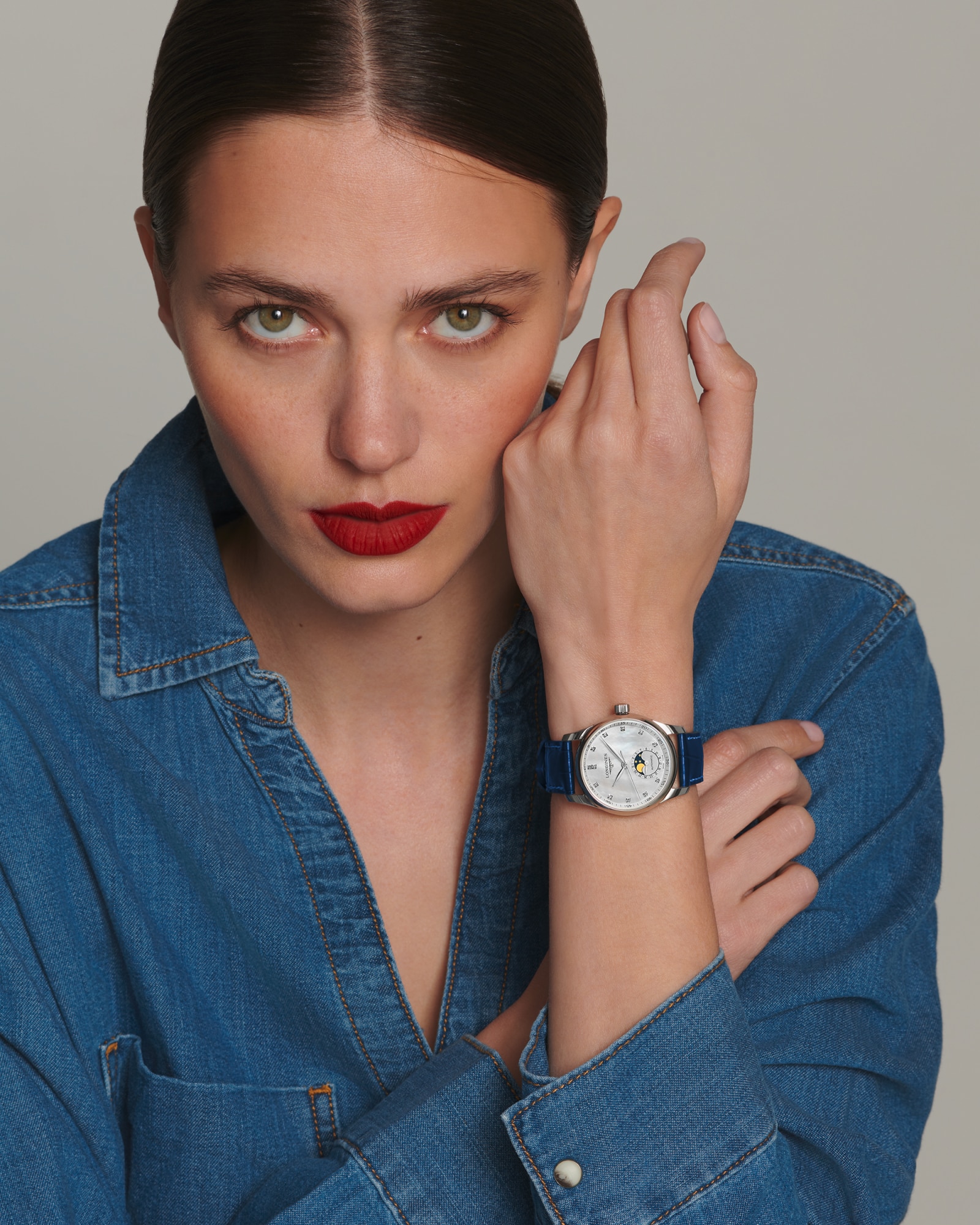 LONGINES MASTER COLLECTION MOONPHASE | Ø 34.00 mm, ホワイト