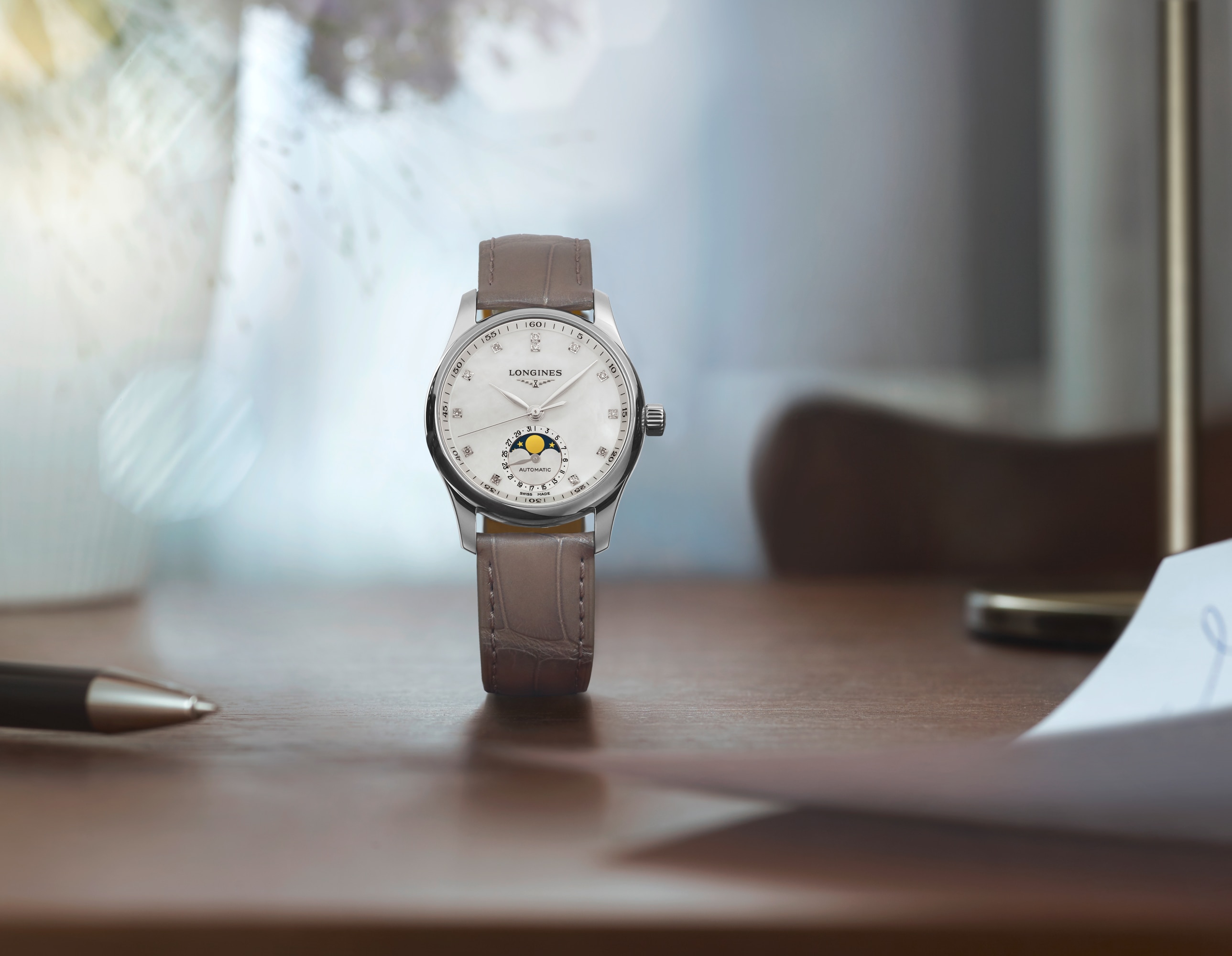 LONGINES MASTER COLLECTION MOONPHASE 自動巻、ステンレス