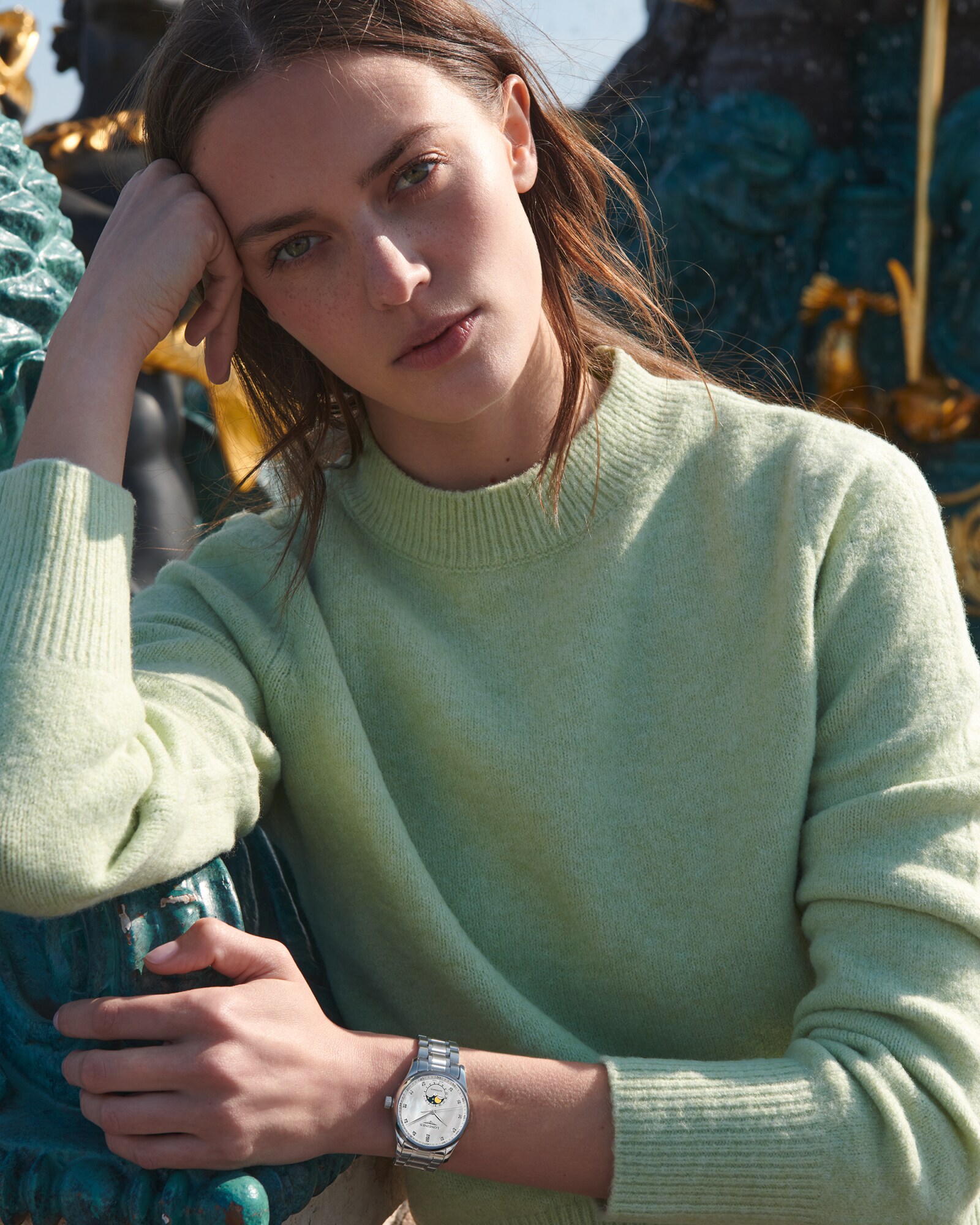 LONGINES MASTER COLLECTION MOONPHASE 自動巻、ステンレススティール