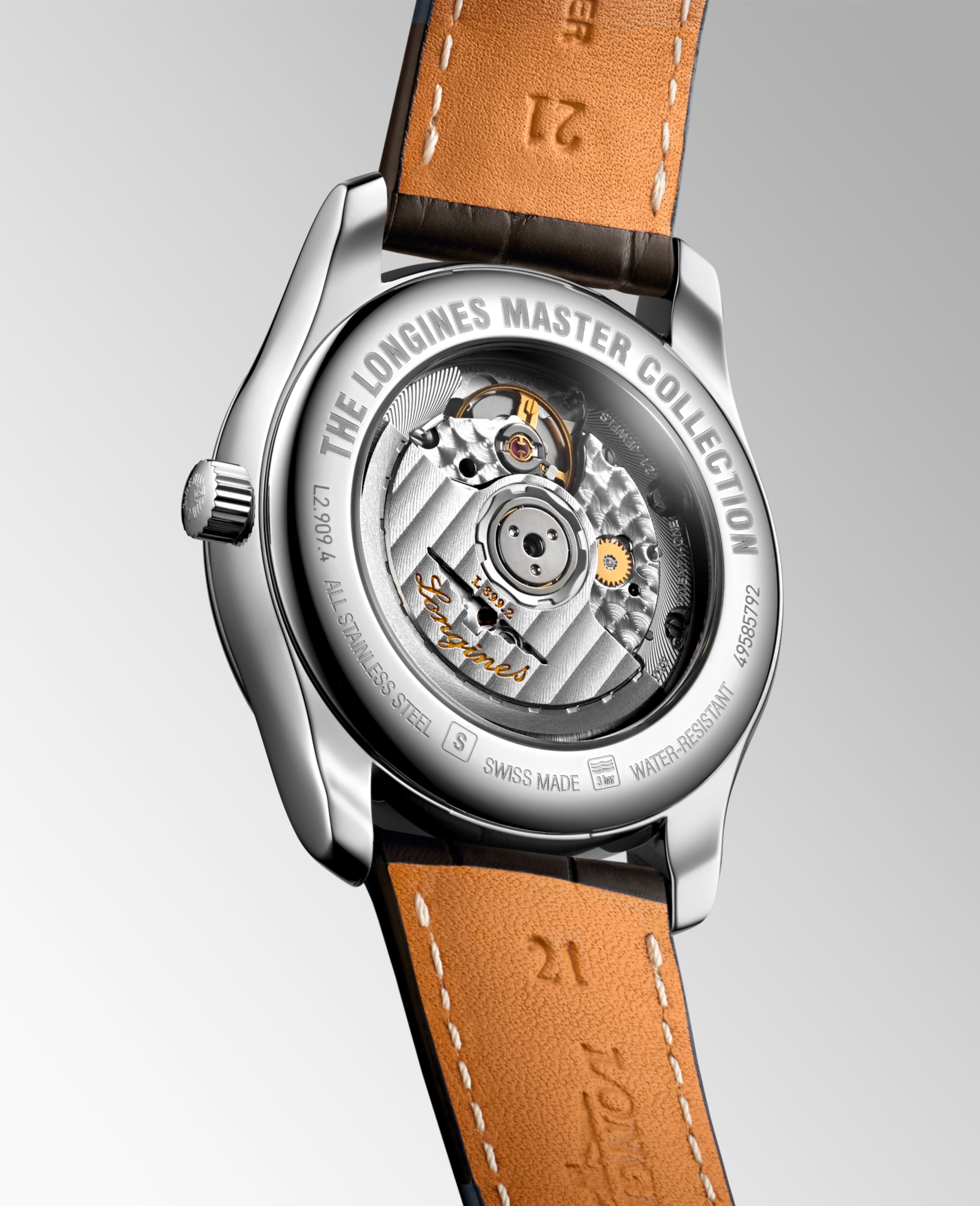 Longines MASTER COLLECTION MOONPHASE automatico acciaio inossidabile Watch - L2.909.4.51.7