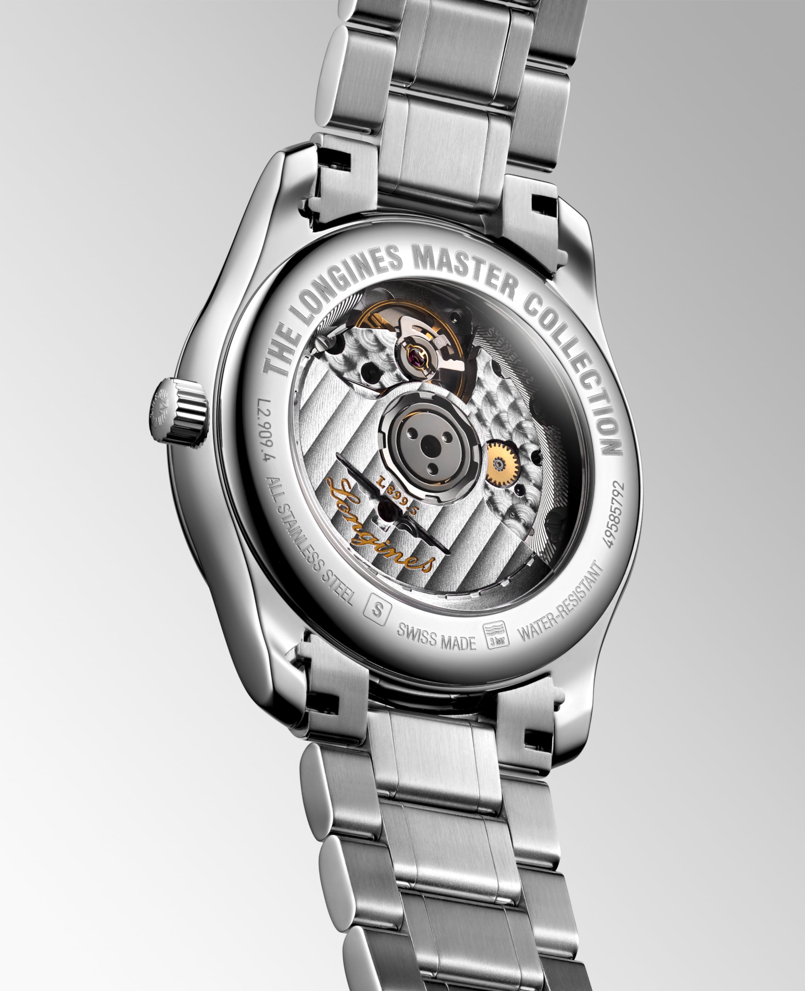Longines MASTER COLLECTION MOONPHASE automatic stainless steel Watch - L2.909.4.77.6