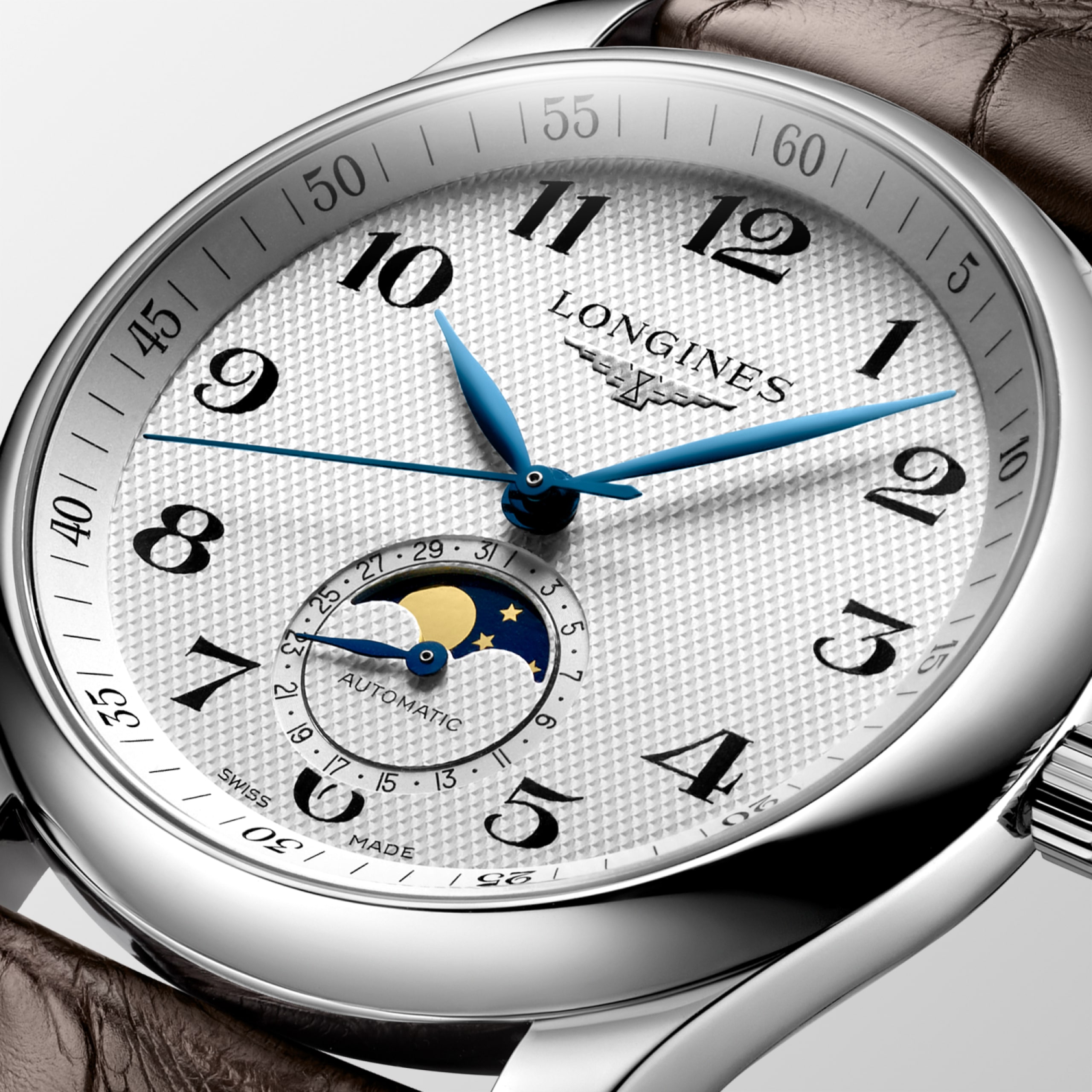 Longines MASTER COLLECTION MOONPHASE automático acero inoxidable Watch - L2.909.4.78.3