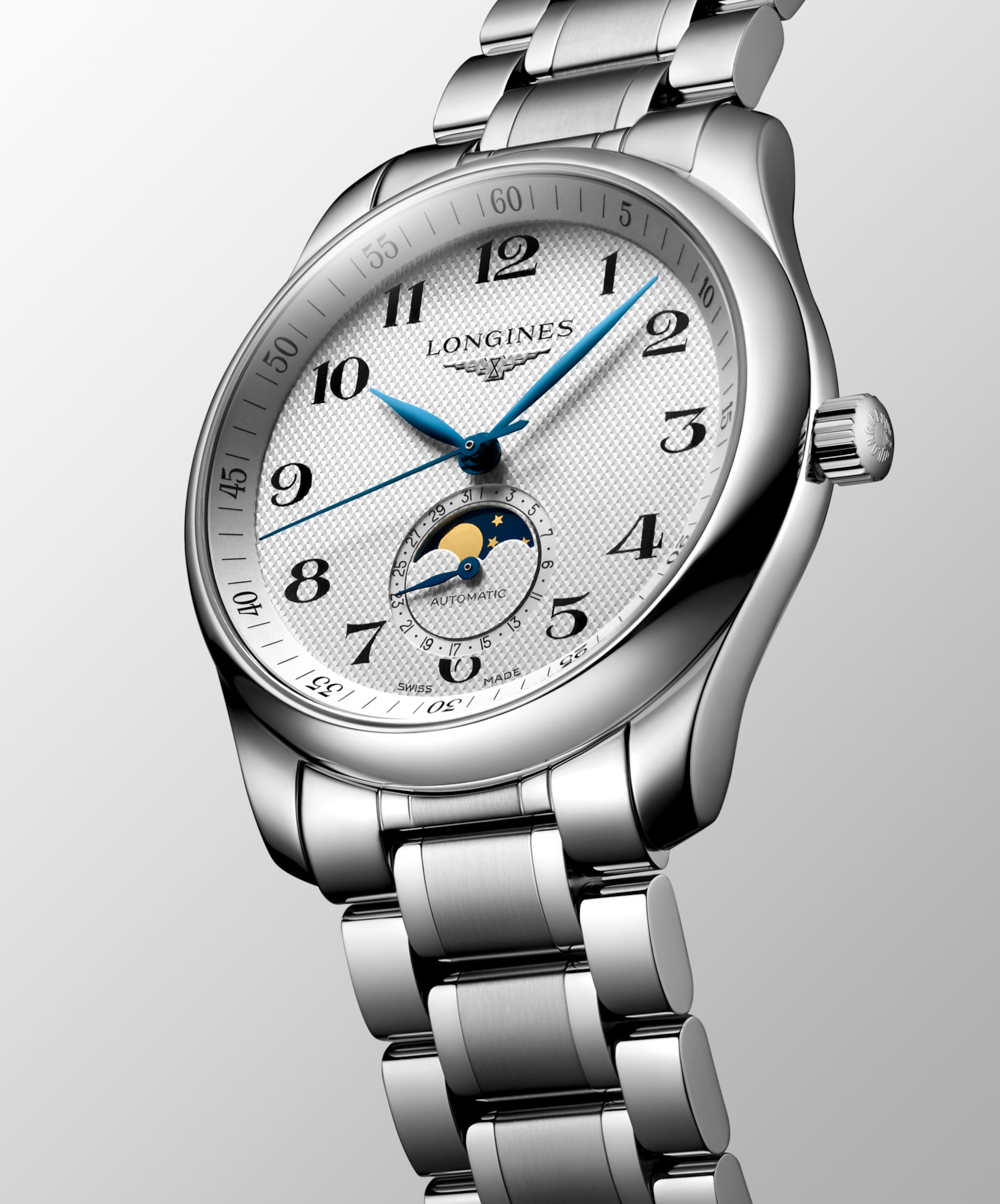 Longines MASTER COLLECTION MOONPHASE otomatik paslanmaz çelik Watch - L2.909.4.78.6