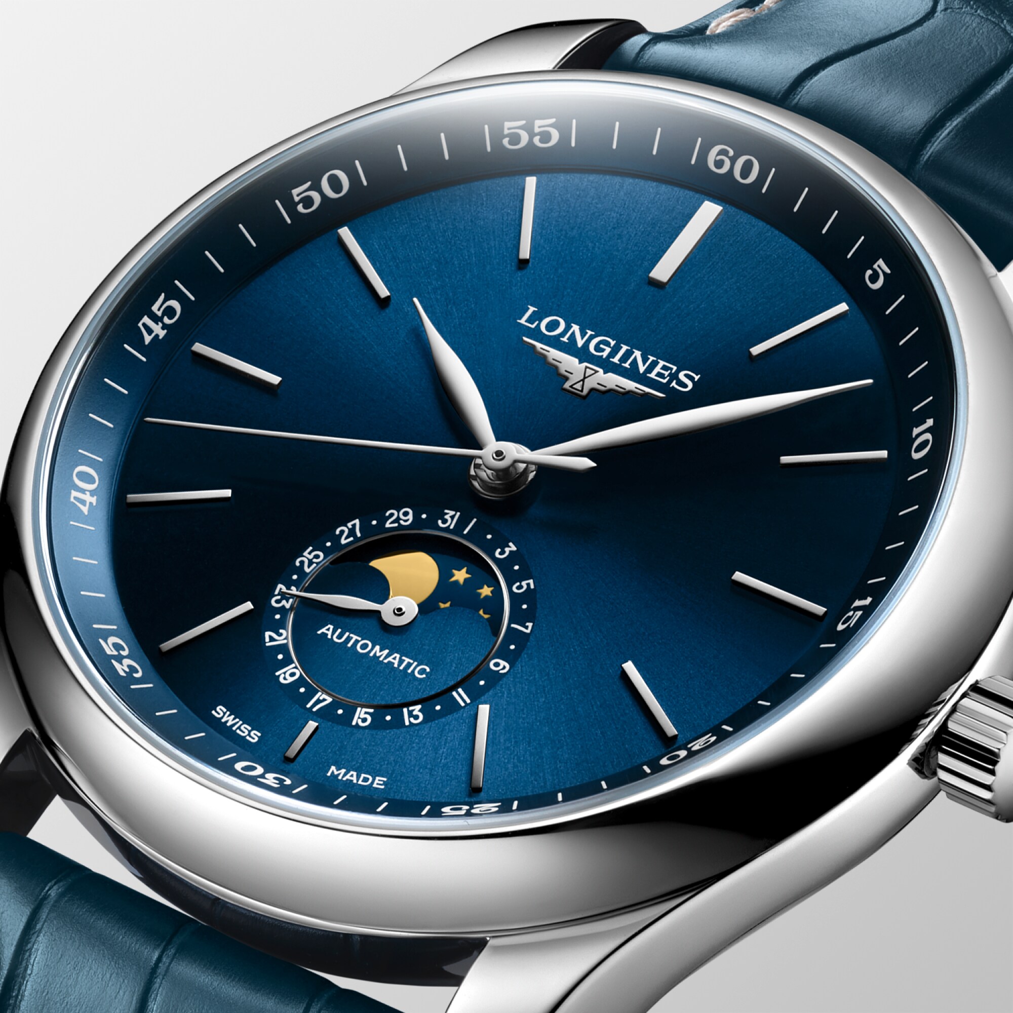 LONGINES MASTER COLLECTION MOONPHASE Automatic, Stainless Steel