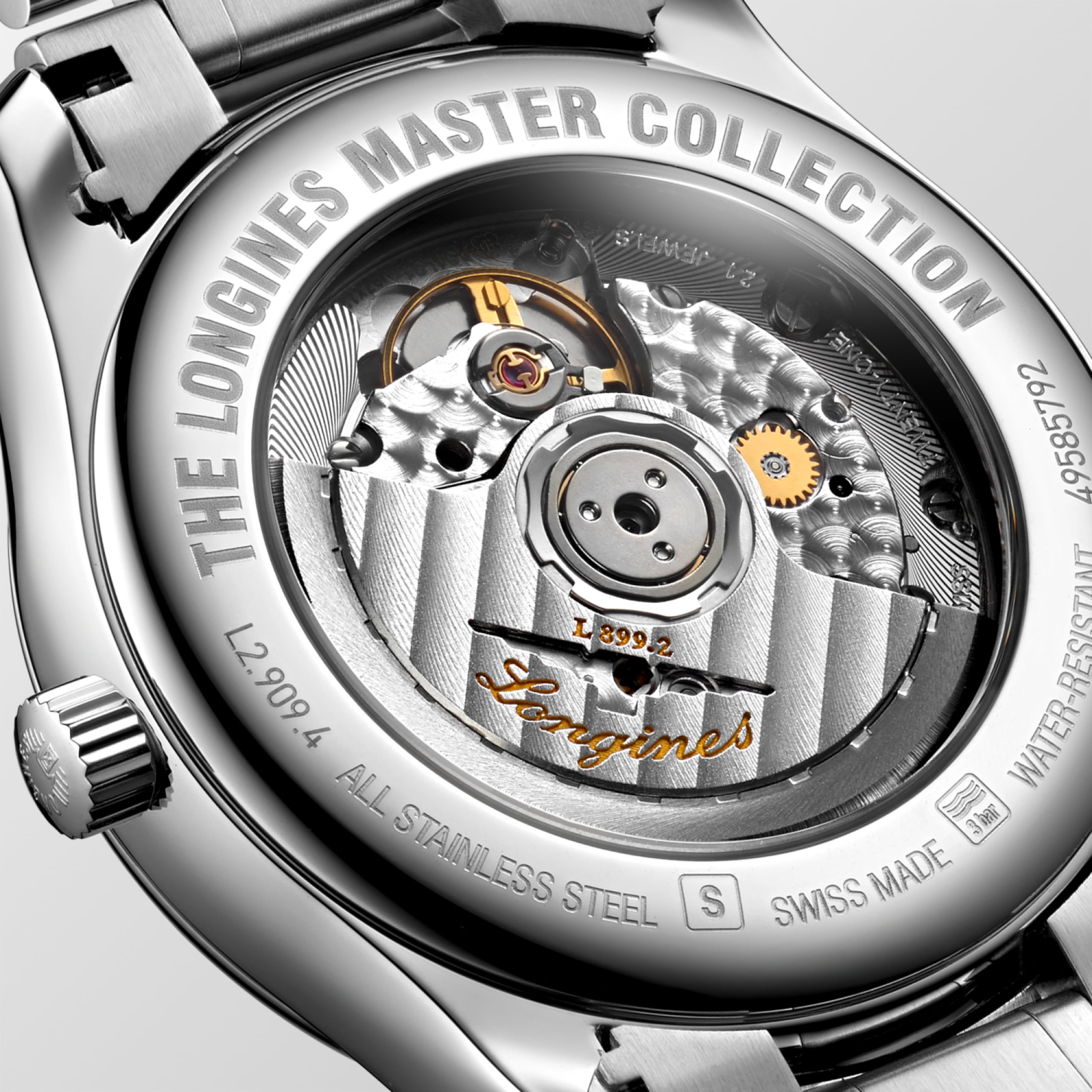 Longines MASTER COLLECTION MOONPHASE 오토매틱 스테인리스 스틸 Watch - L2.909.4.97.6