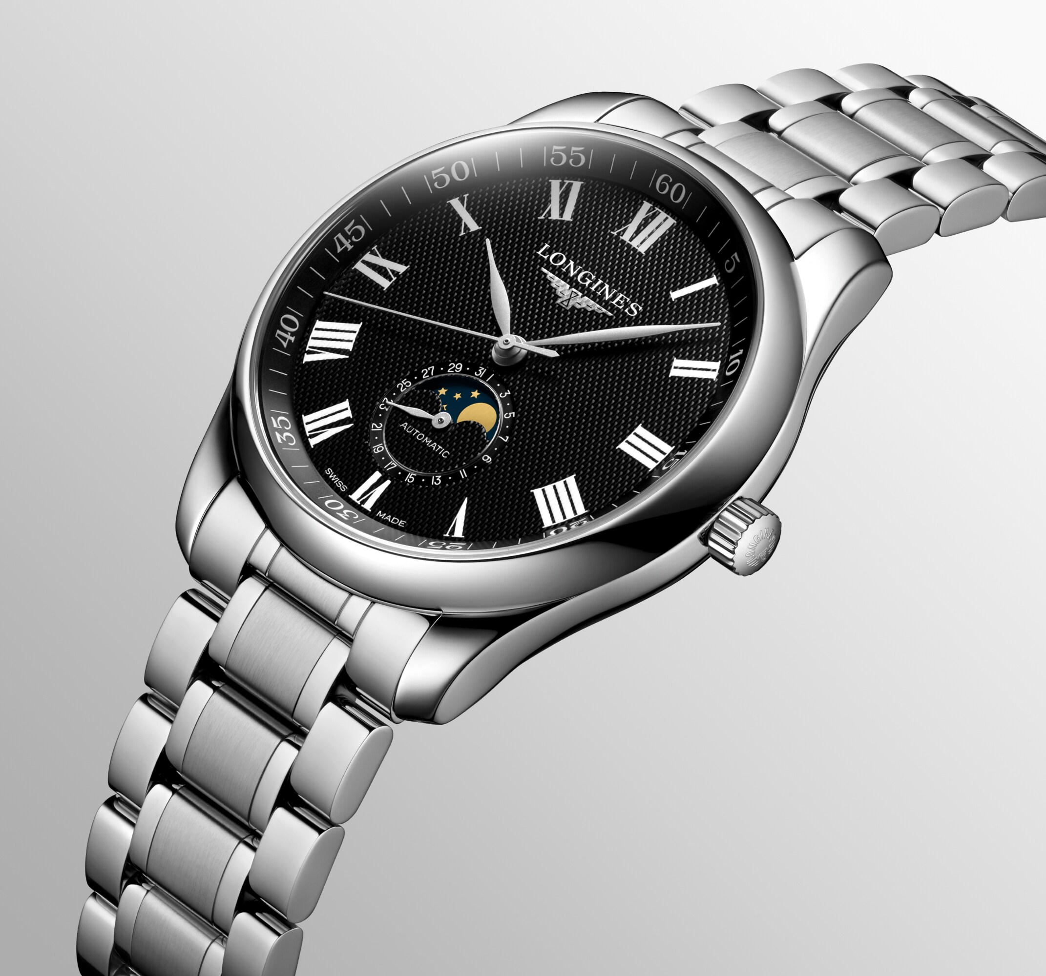 LONGINES MASTER COLLECTION MOONPHASE Automatic, Stainless LONGINES MASTER COLLECTION MOONPHASE Automatic, Stainless