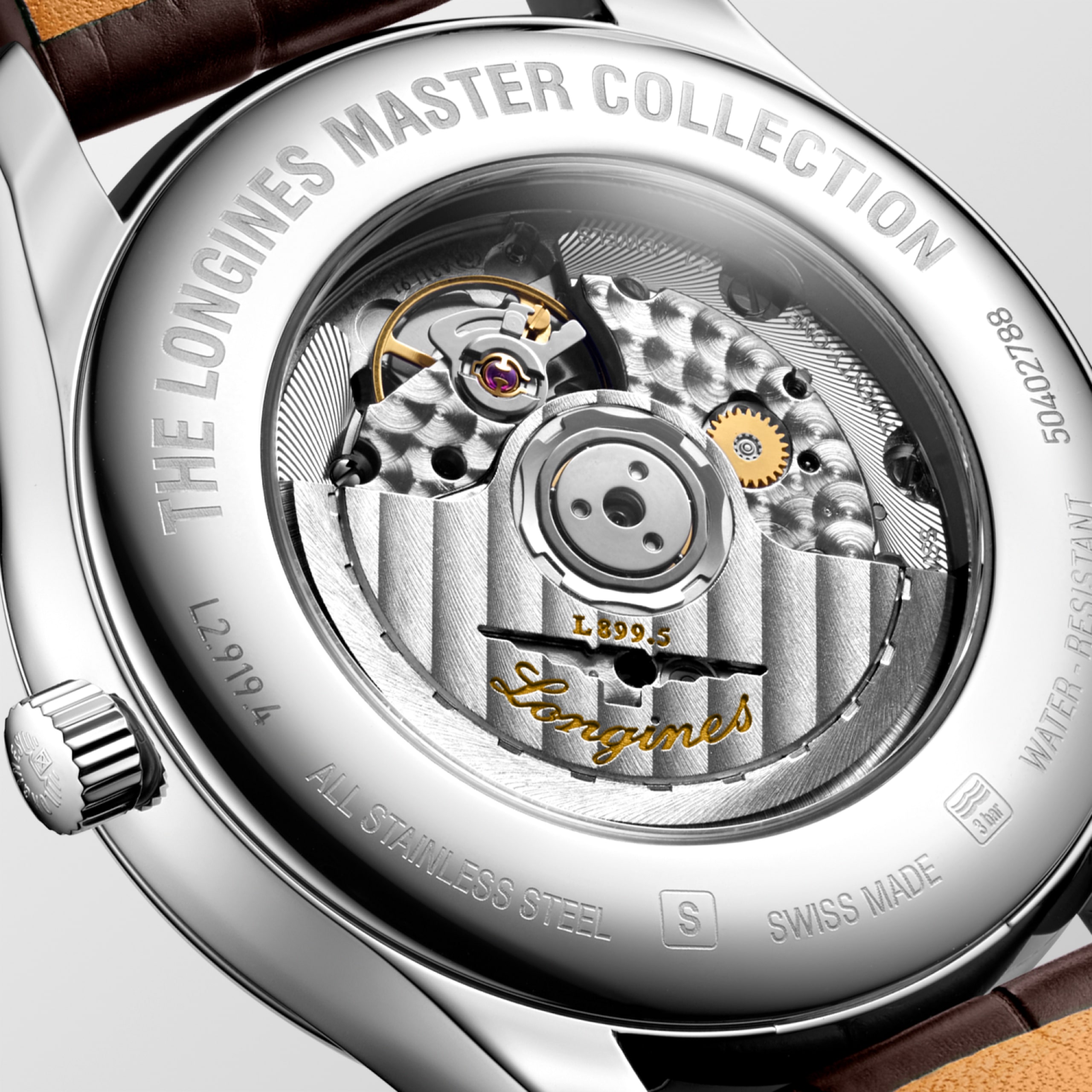 Longines MASTER COLLECTION MOONPHASE automatic stainless steel Watch - L2.919.4.77.3