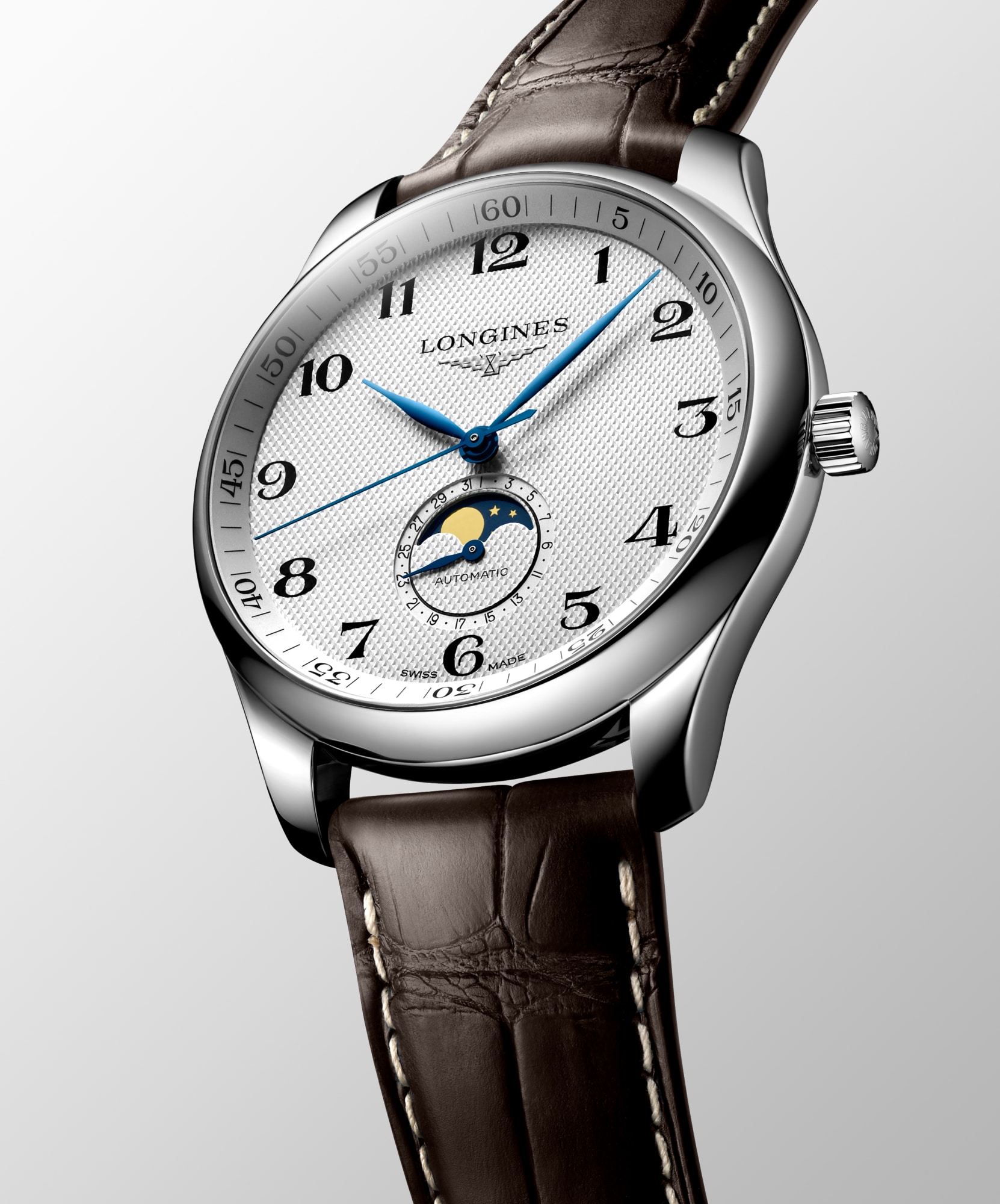 LONGINES MASTER COLLECTION MOONPHASE 自動巻、ステンレススティール