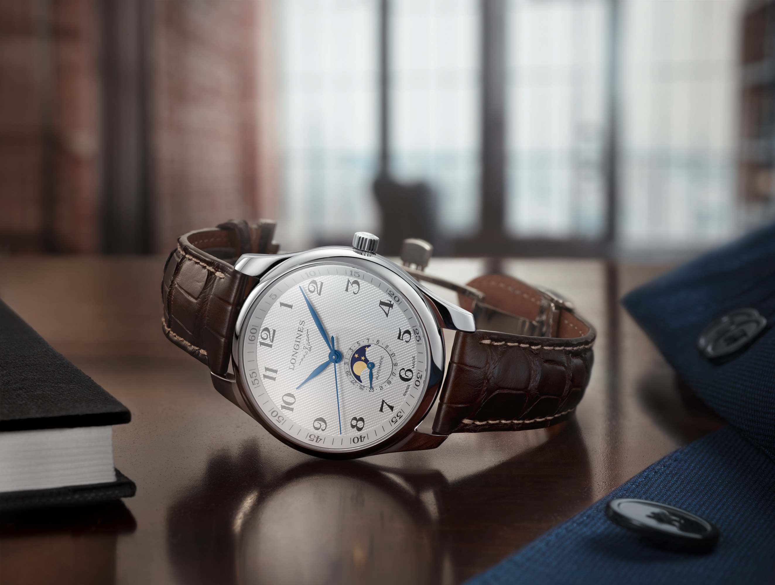 LONGINES MASTER COLLECTION MOONPHASE 自動巻、ステンレススティール