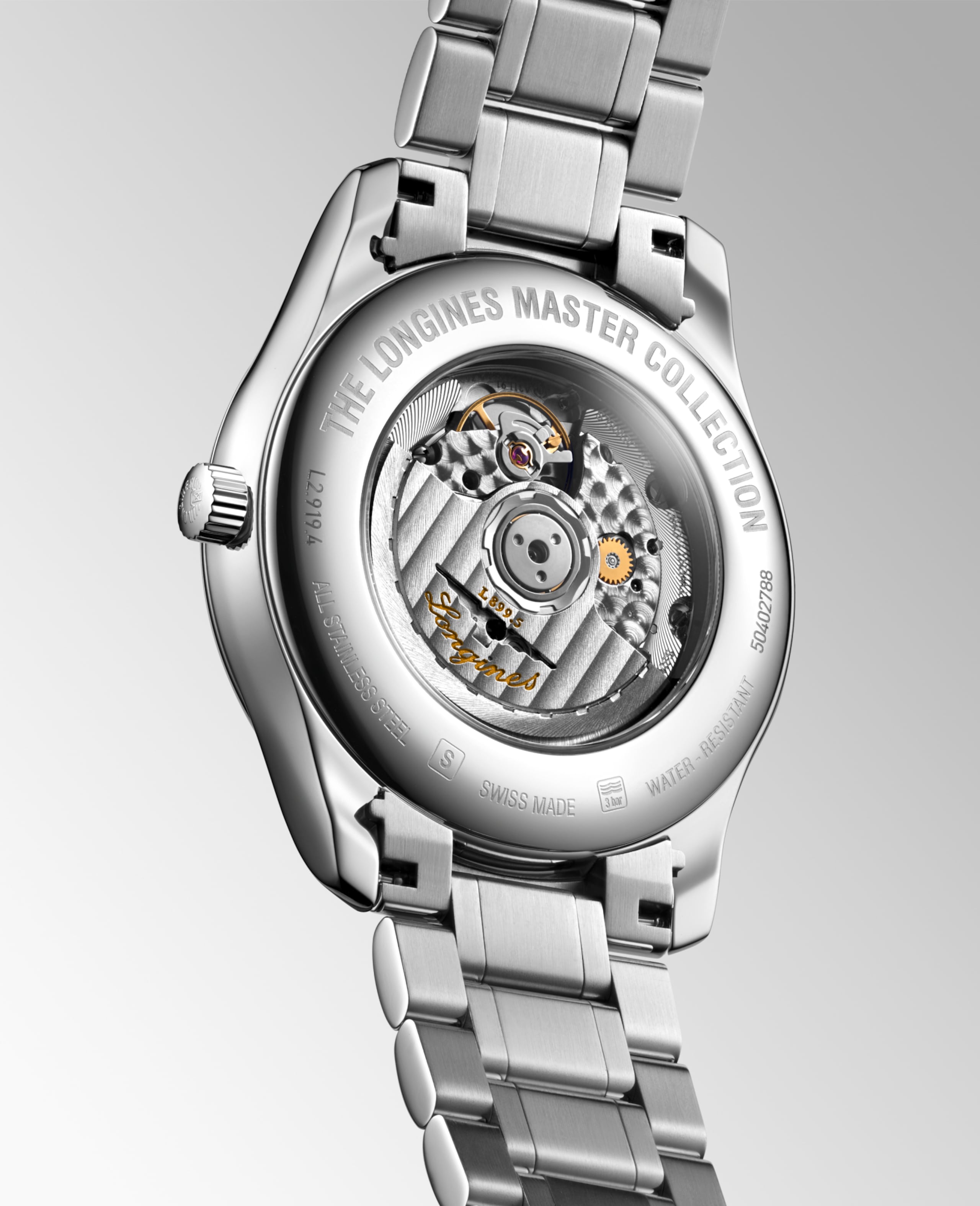 Longines MASTER COLLECTION MOONPHASE automático acero inoxidable Watch - L2.919.4.78.6